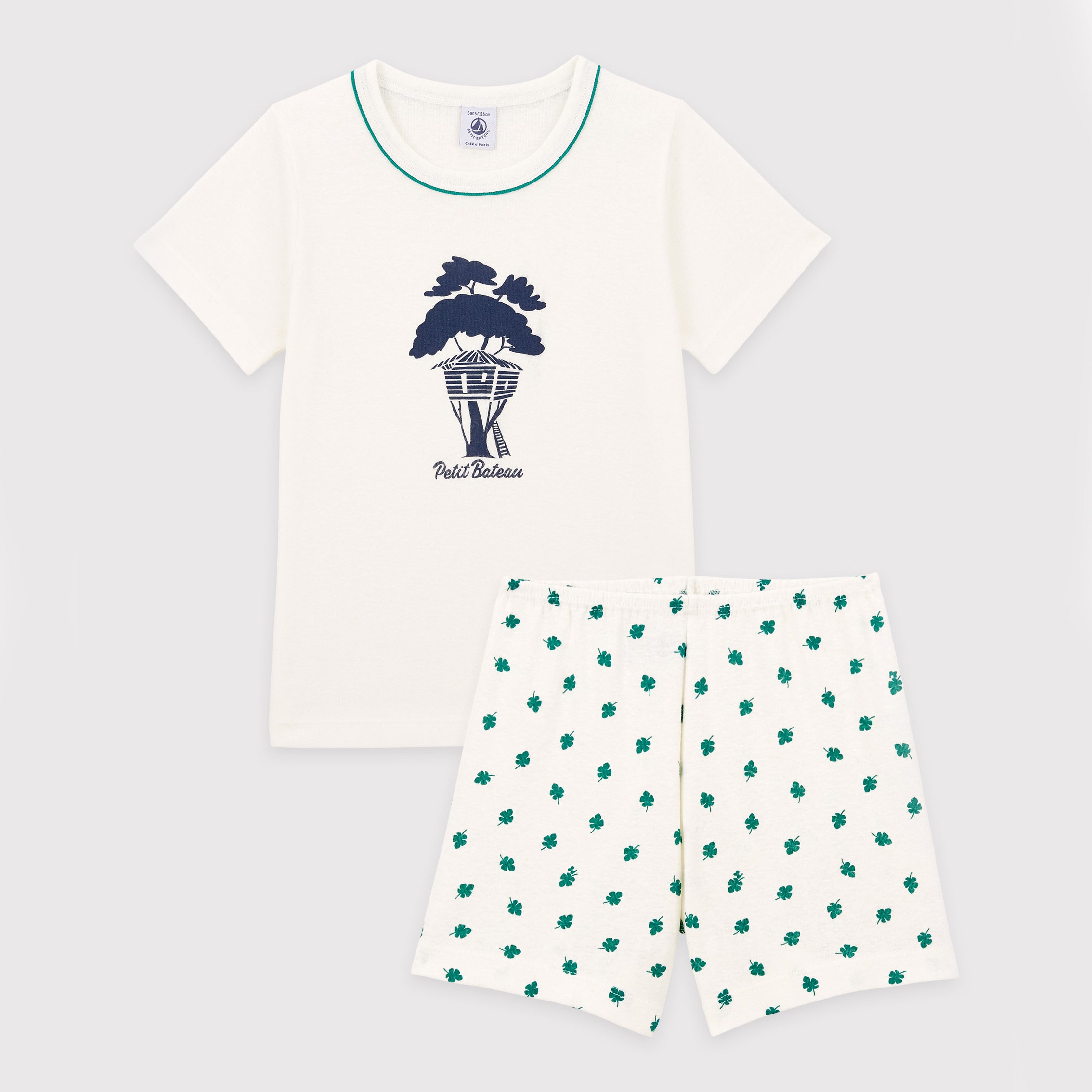 Boys & Girls White Cotton Set (2 Pack)