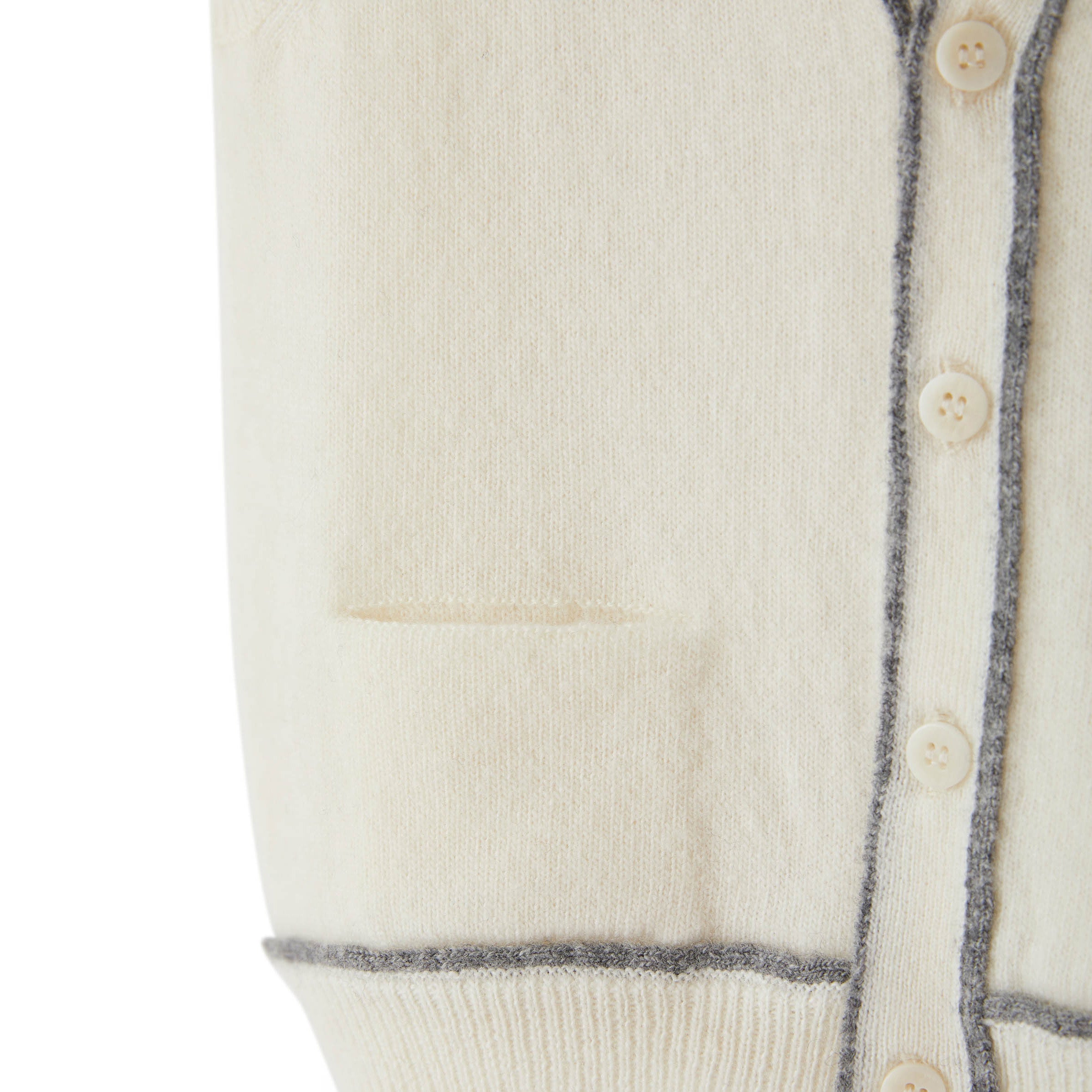 Baby Boys & Girls White Wool Gilet