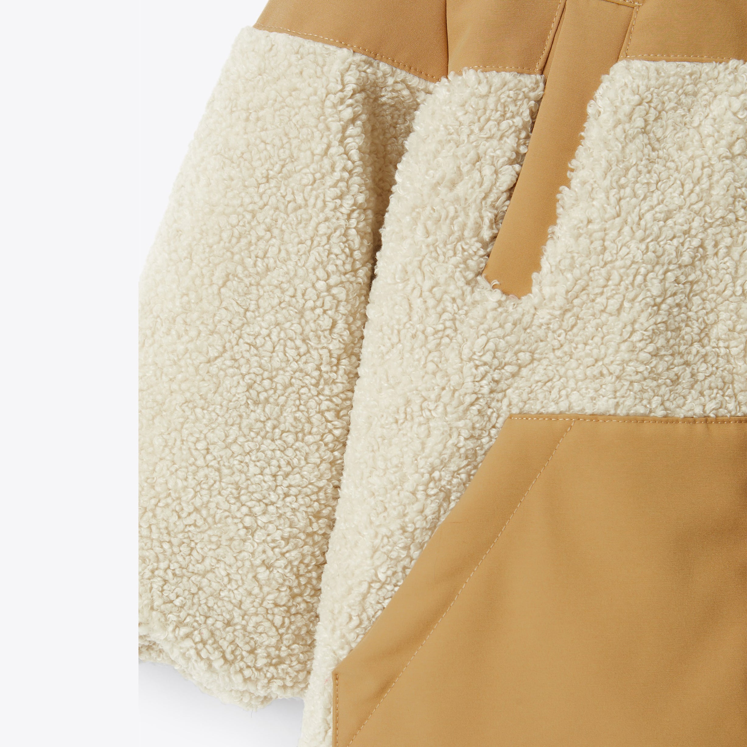 Boys & Girls Beige Padded Coat