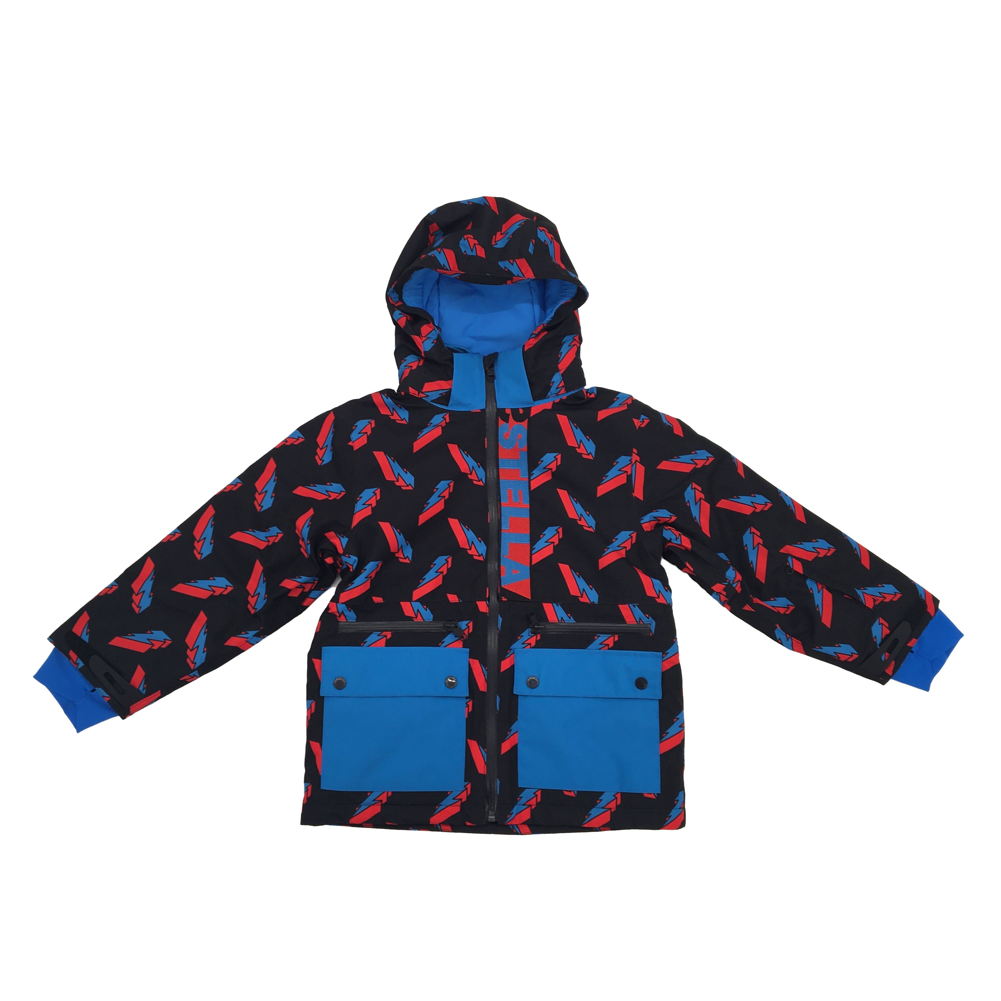 Boys Black Lightning Ski Jacket & Trousers Set