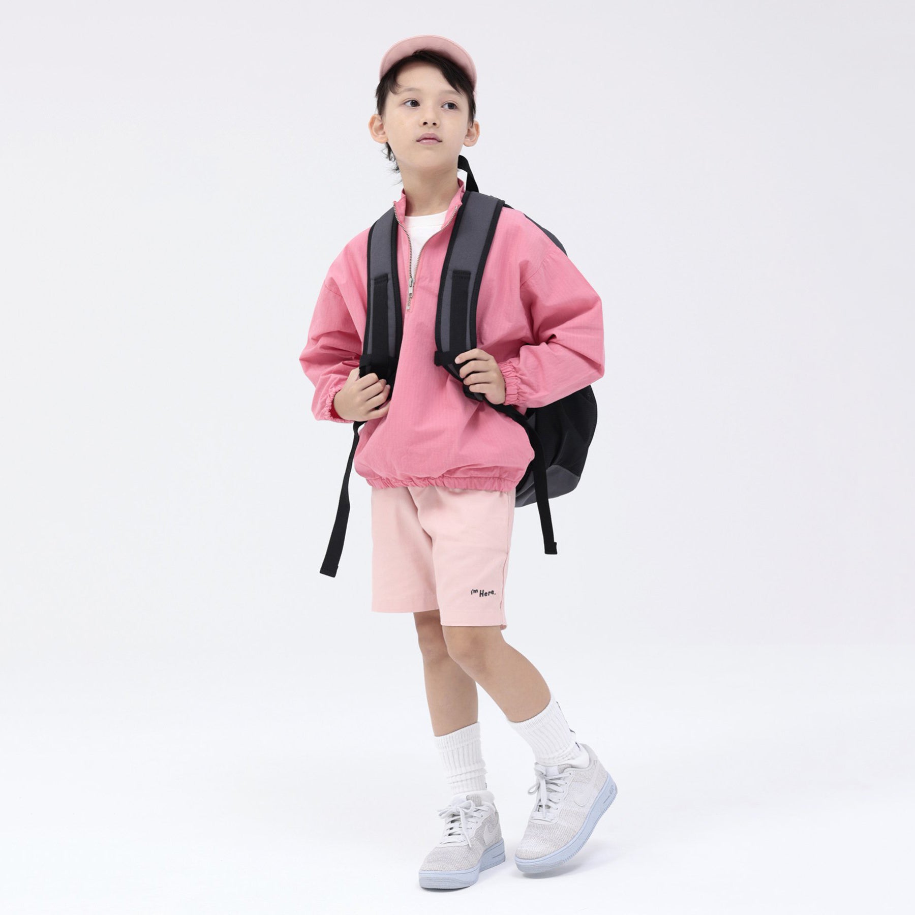 Boys & Girls Pink Cotton Shorts