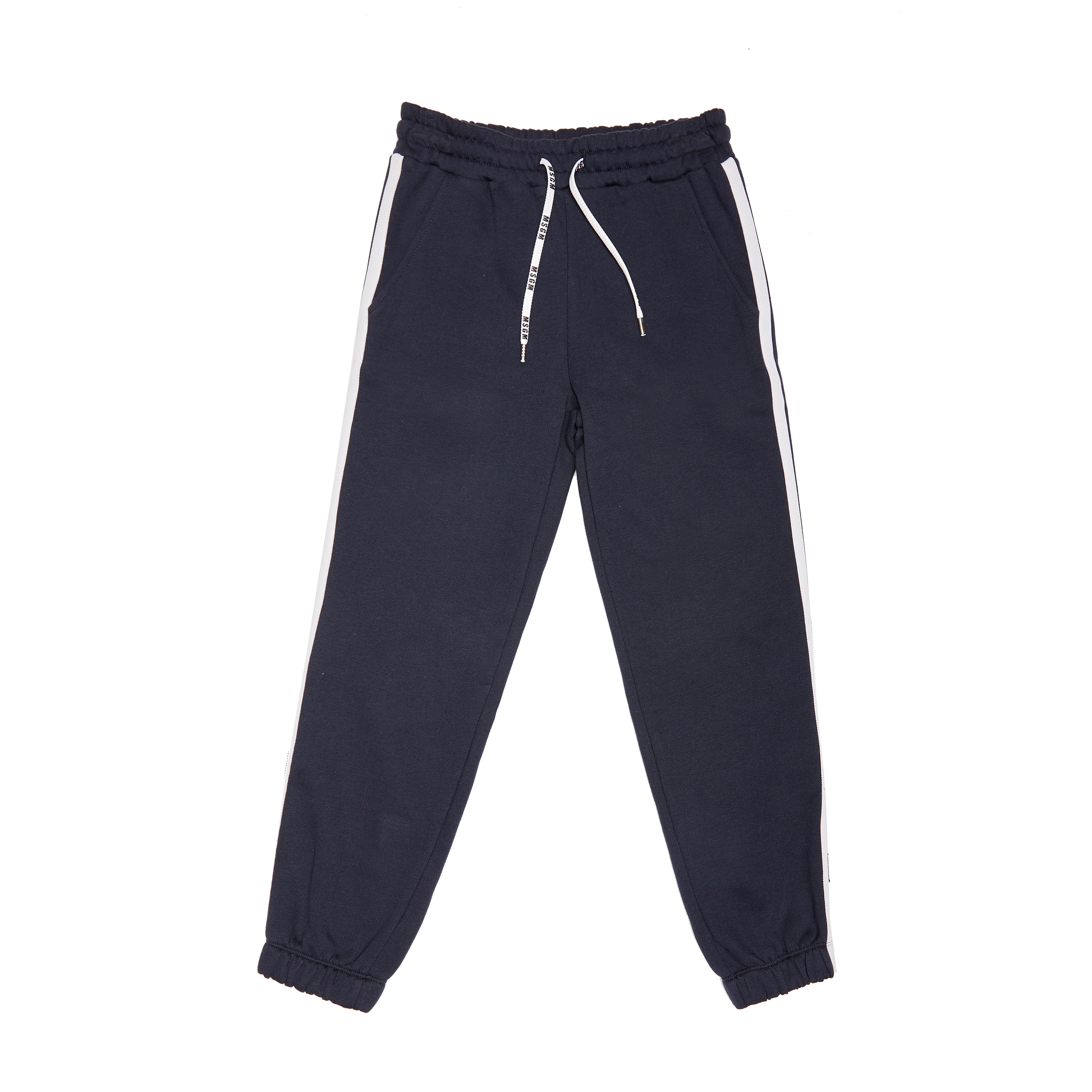 Boys Blue Logo Cotton Trousers