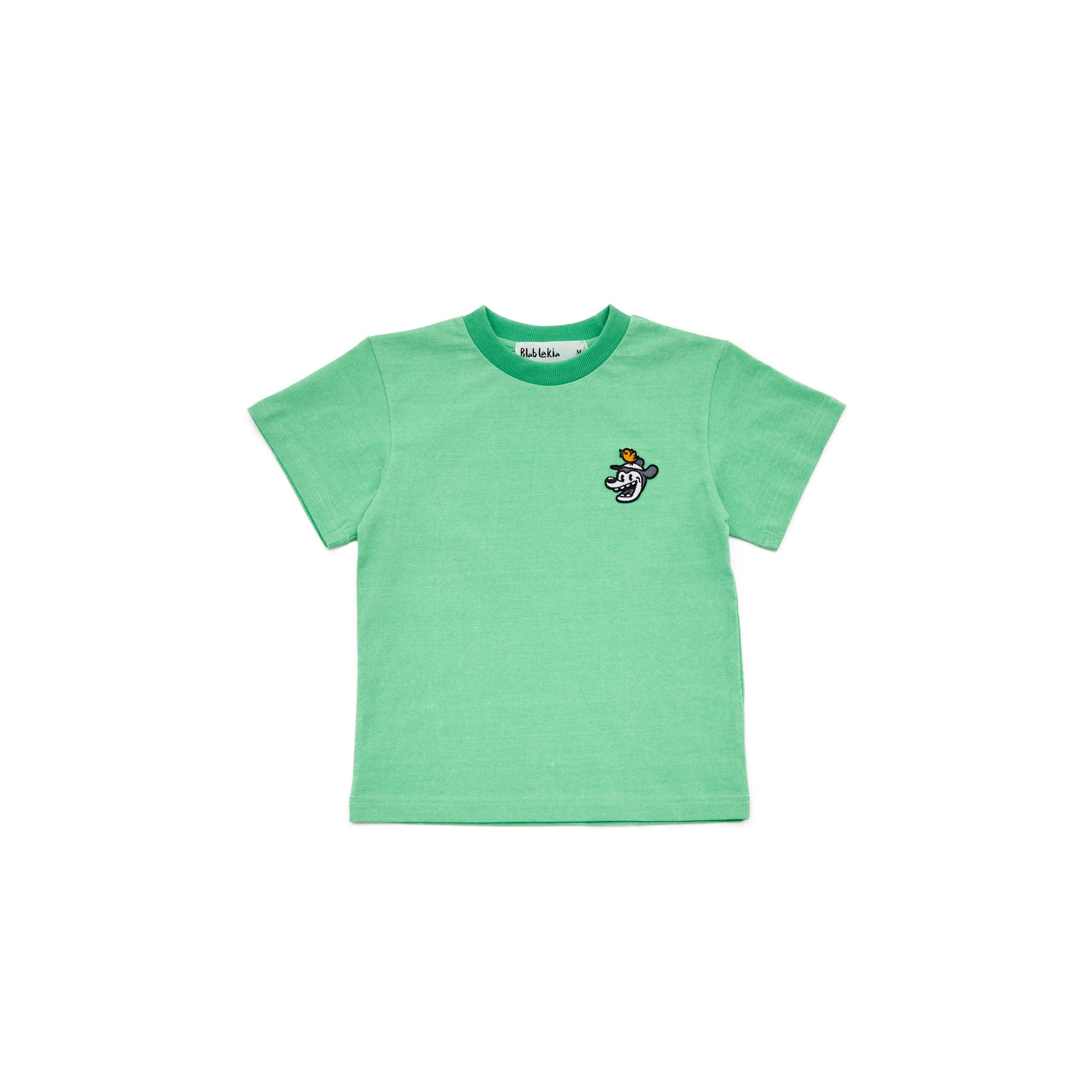 Boys & Girls Green Cotton T-Shirt