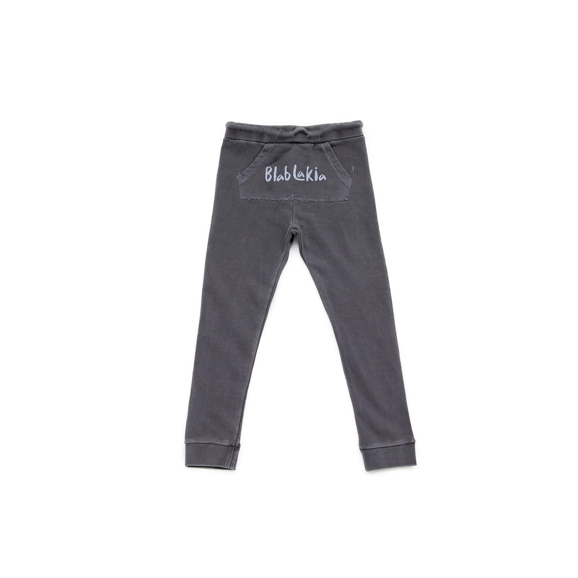 Boys & Girls Black Logo Cotton Trousers