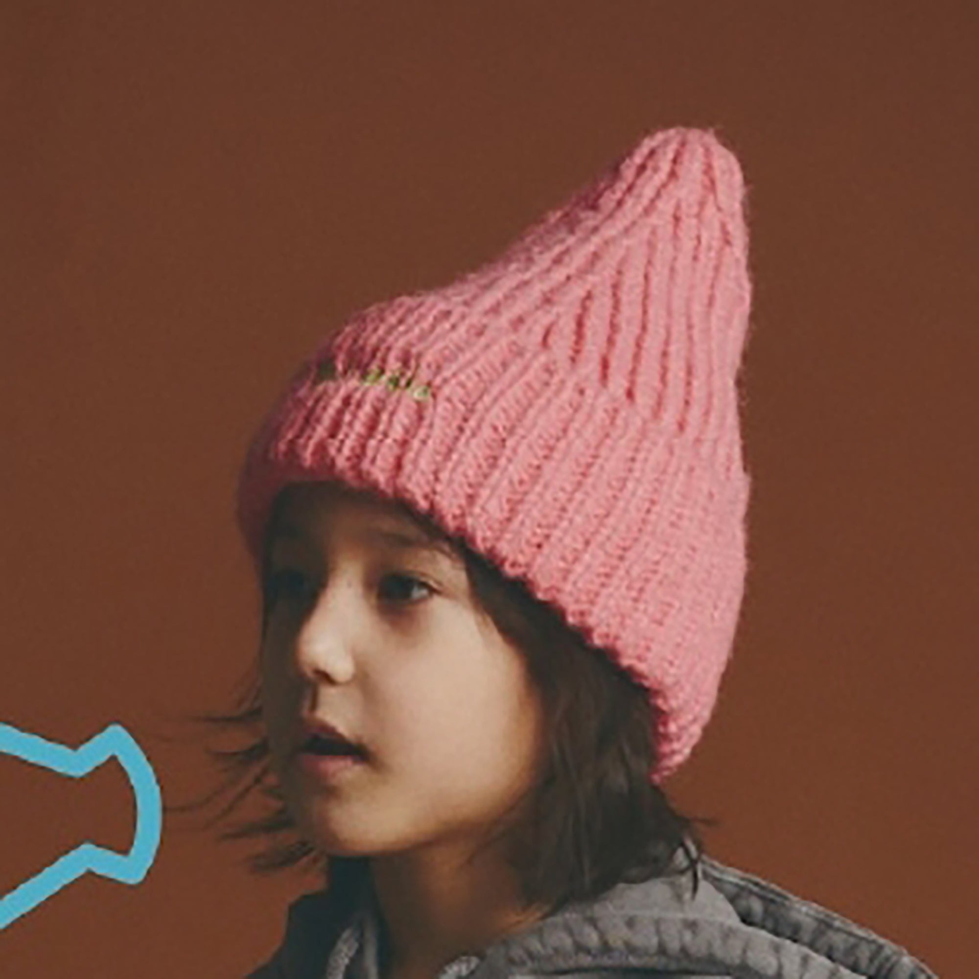 Boys & Girls Pink Knit Wool Hat