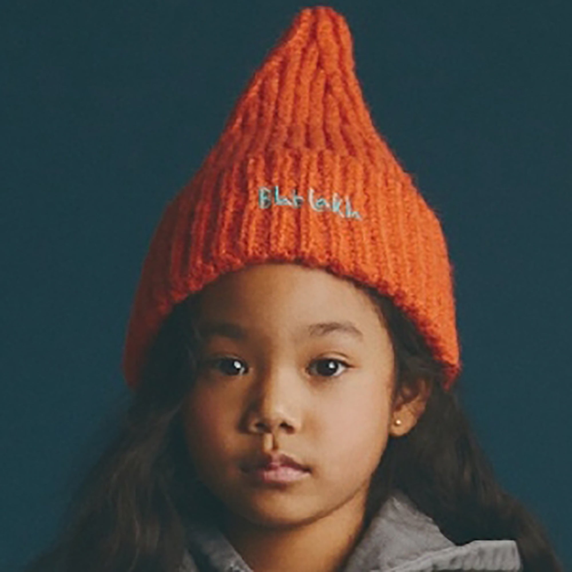 Boys & Girls Orange Knit Wool Hat