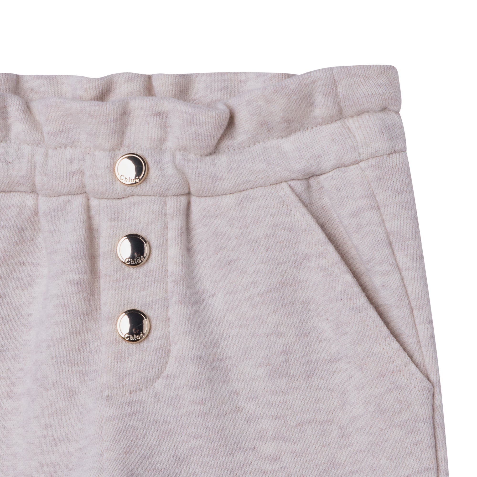 Baby Boys & Girls Grey Cotton Trousers