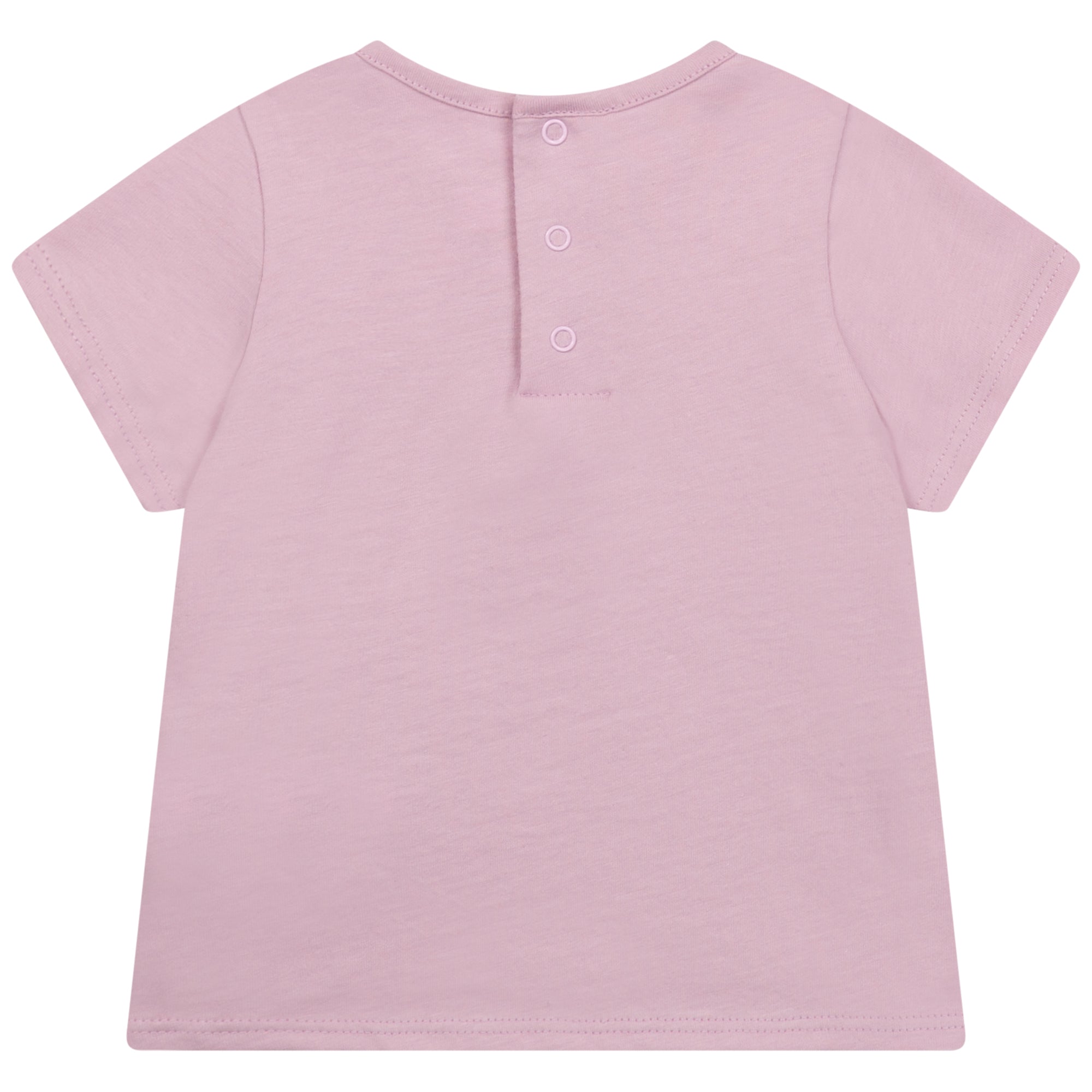 Baby Boys & Girls Pink Cotton T-Shirt