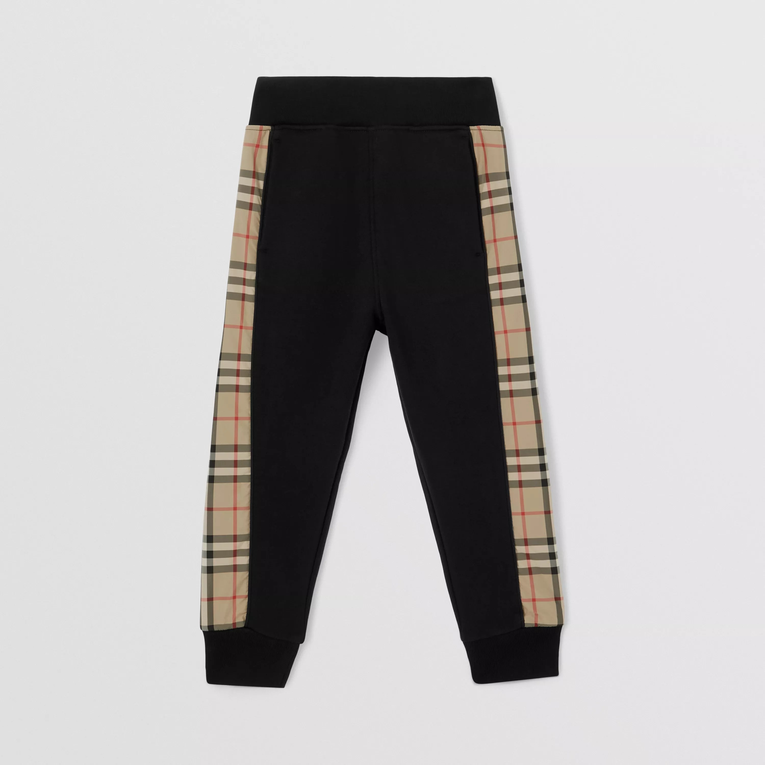 Boys & Girls Black Cotton Trousers