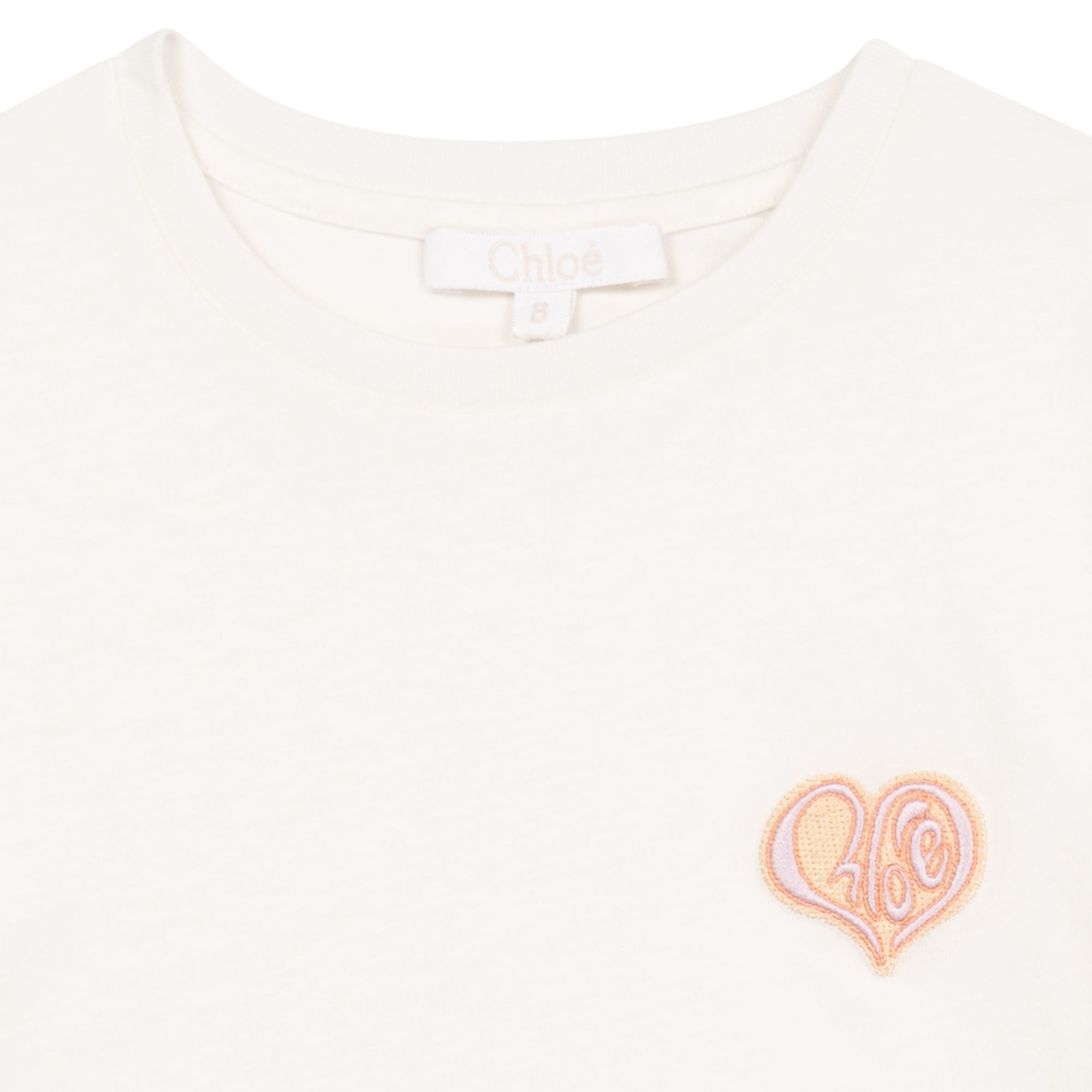 Boys & Girls White Logo Cotton T-Shirt