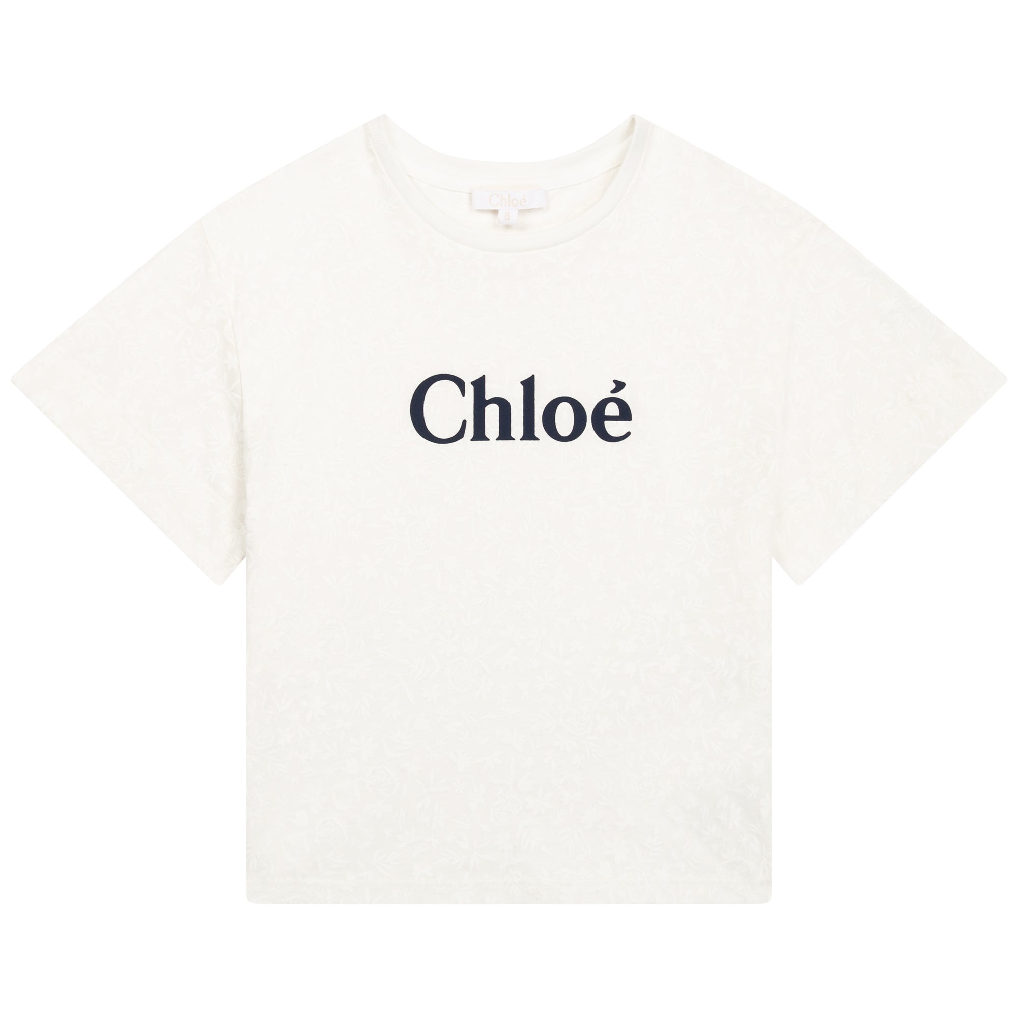 Boys & Girls White Logo Cotton T-Shirt