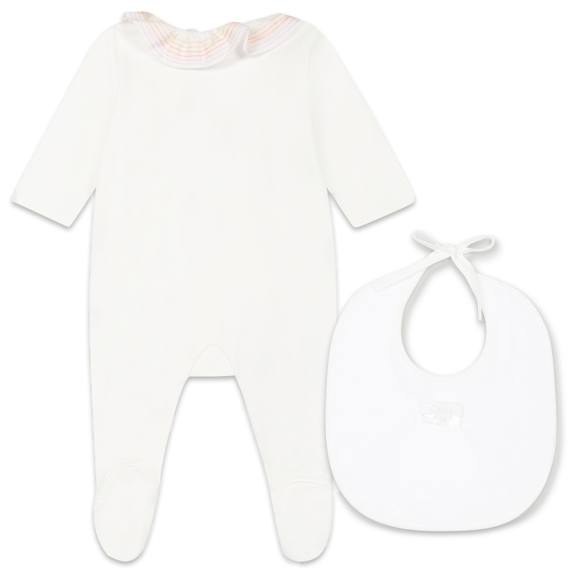 Baby Boys & Girls White Cotton Babysuit Set (2 Pack)