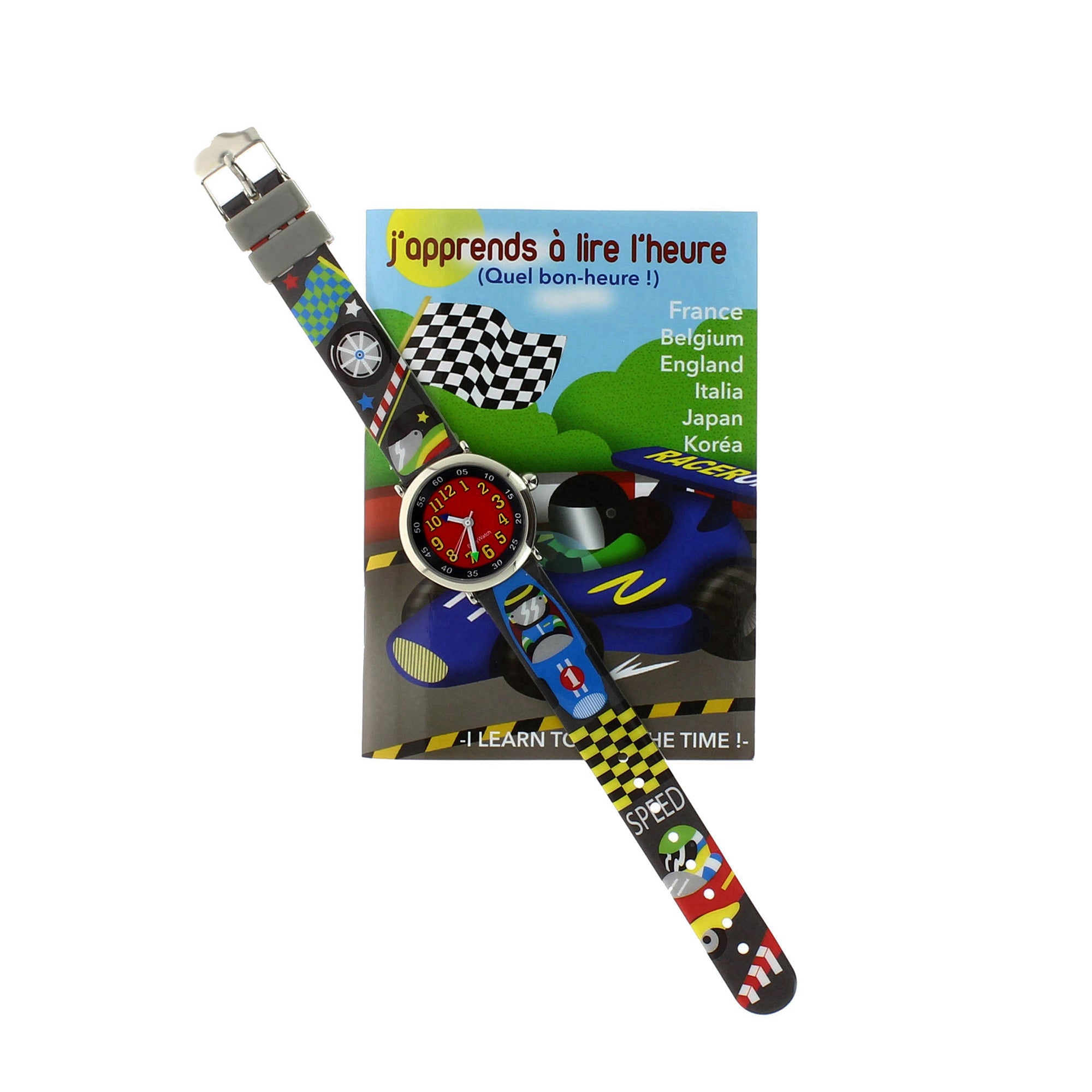 Boys Black Racing Watch（4-7Y）