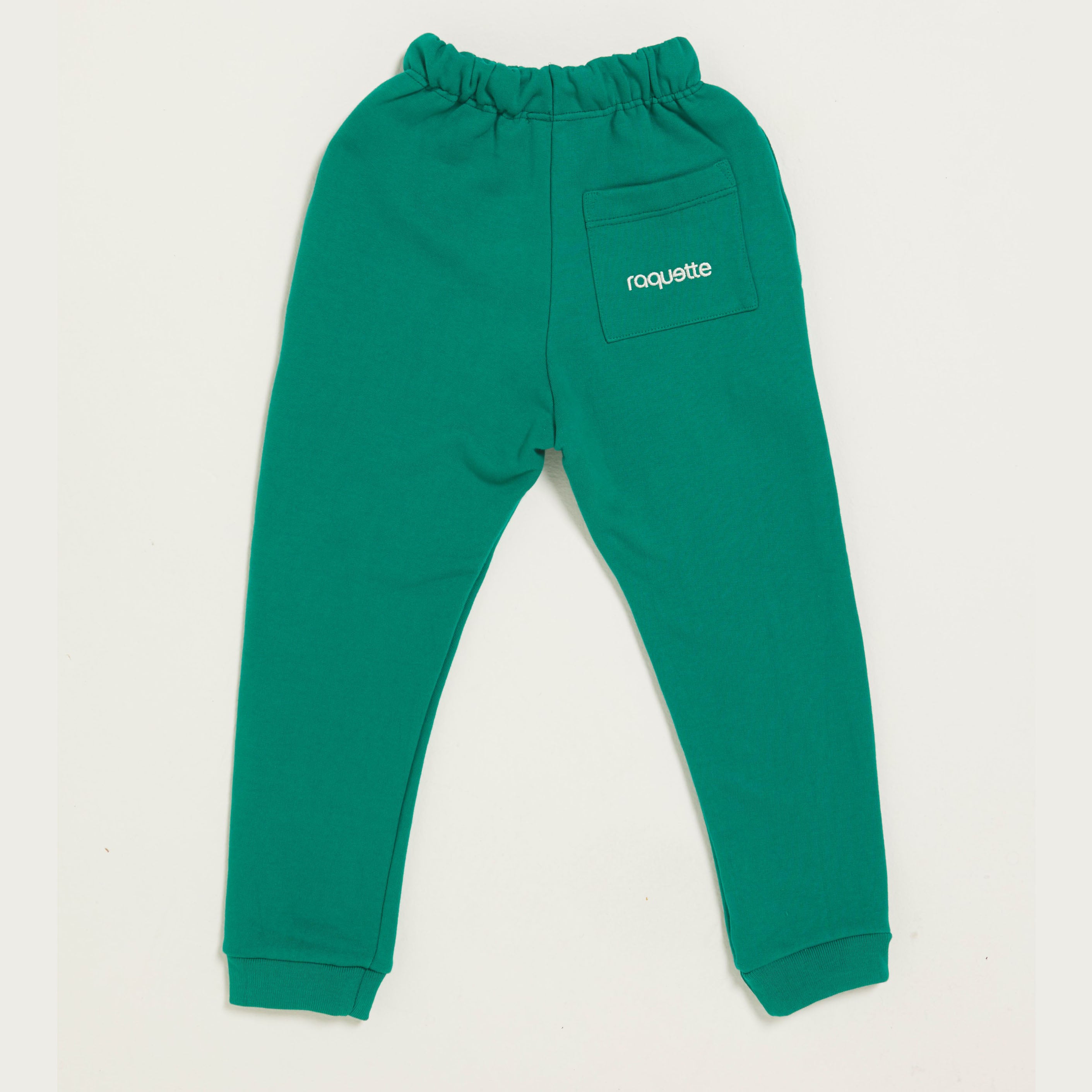 Boys & Girls Green Cotton Trousers