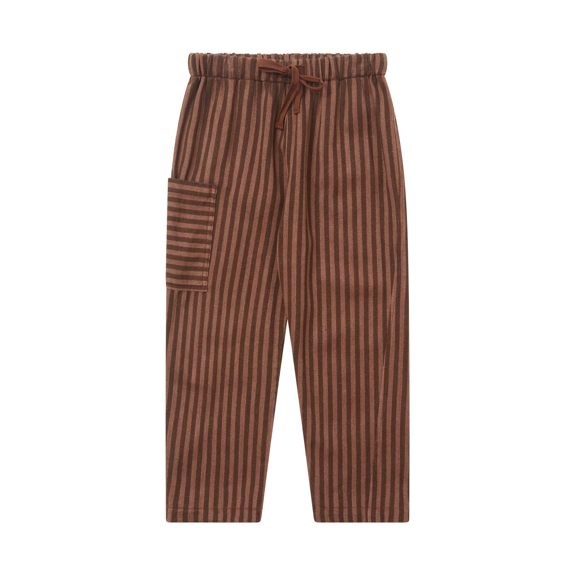 Boys & Girls Claret Stripes Cotton Trousers