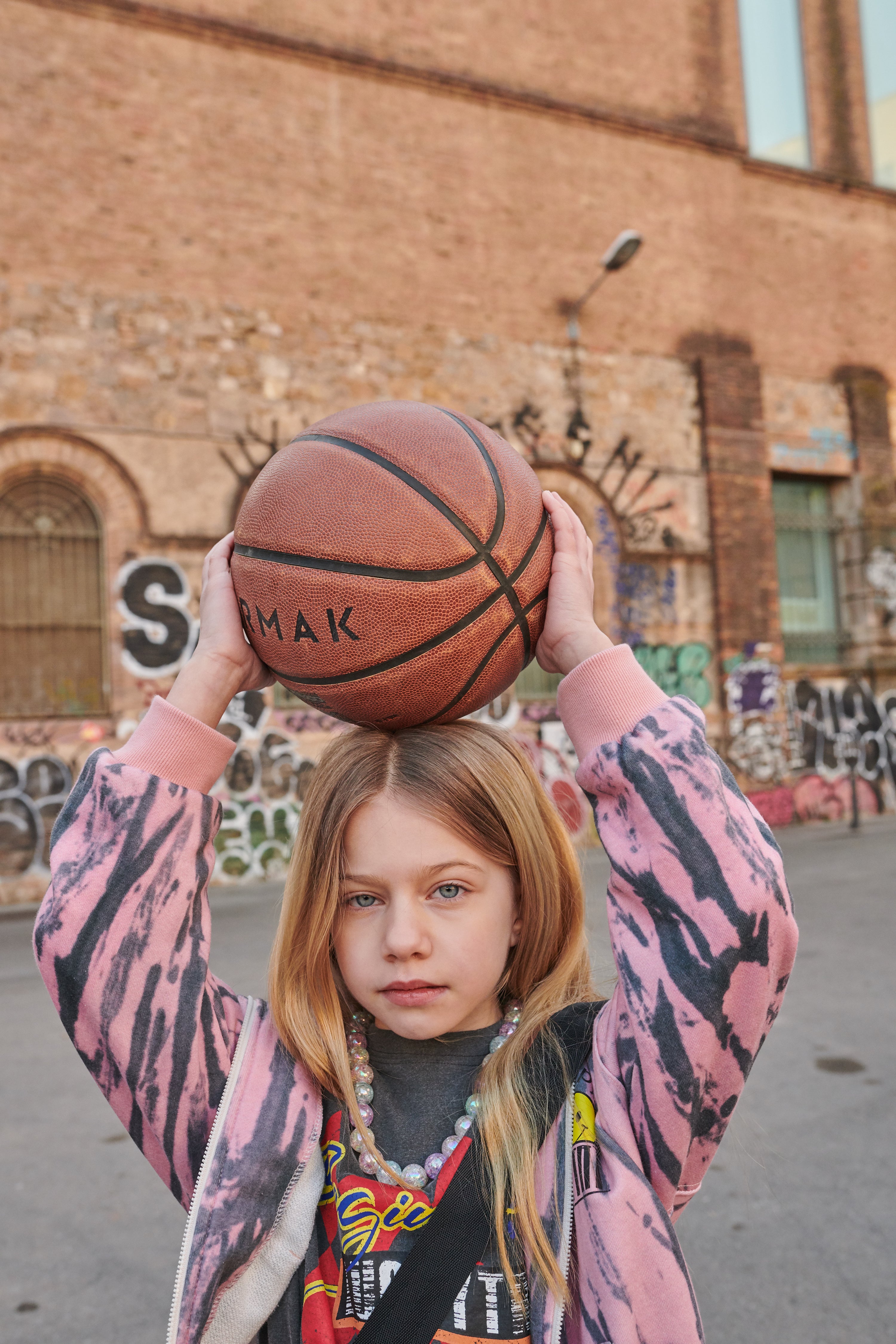 Boys & Girls Pink Hooded Zip Top