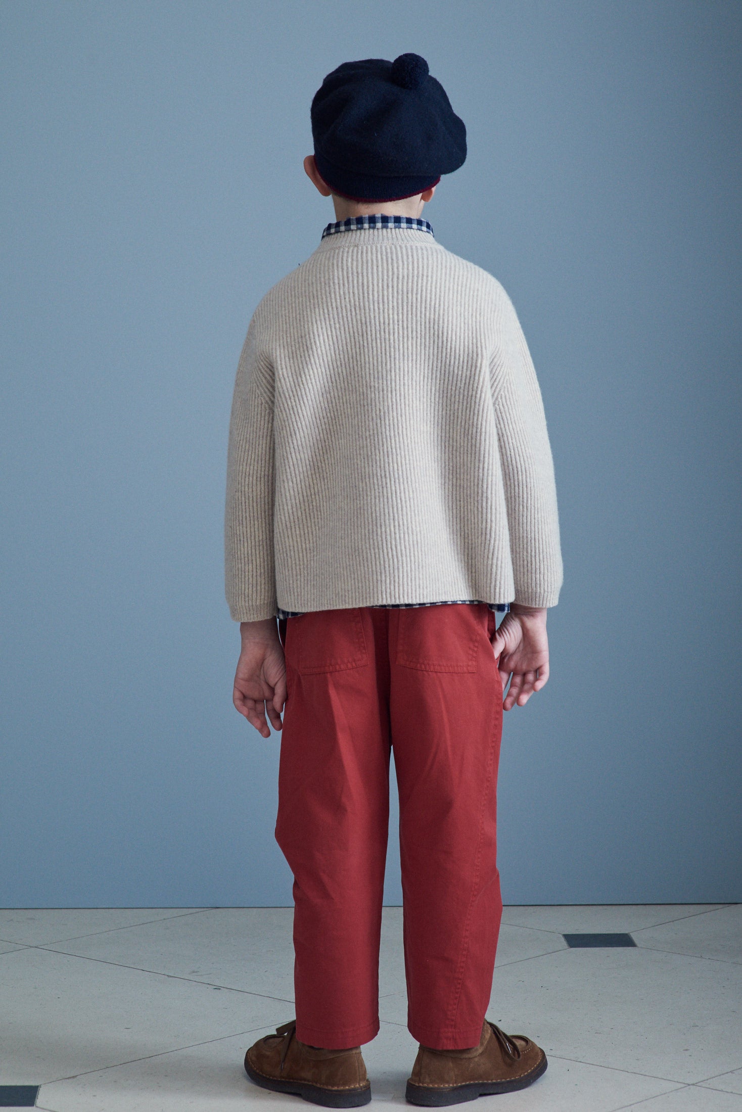 Boys & Girls White Wool Sweater