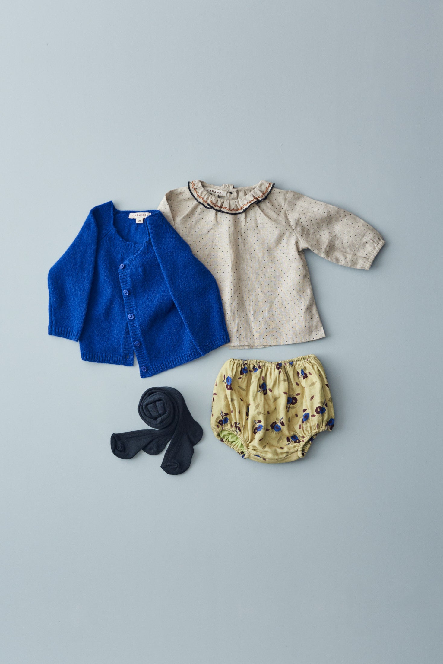 Baby Boys & Girls Blue Wool Cardigan