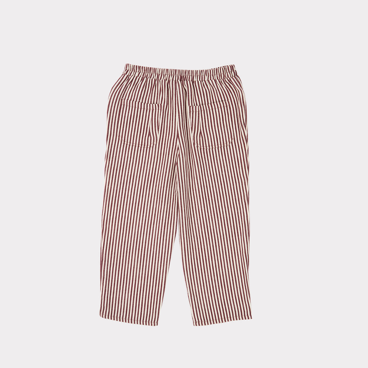 Boys & Girls Brown Stripe Cotton Trousers