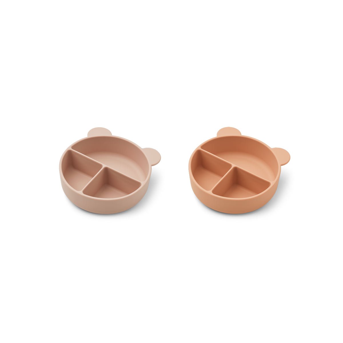 Boys & Girls Pink Bear Silicone Plates(2 Pack)