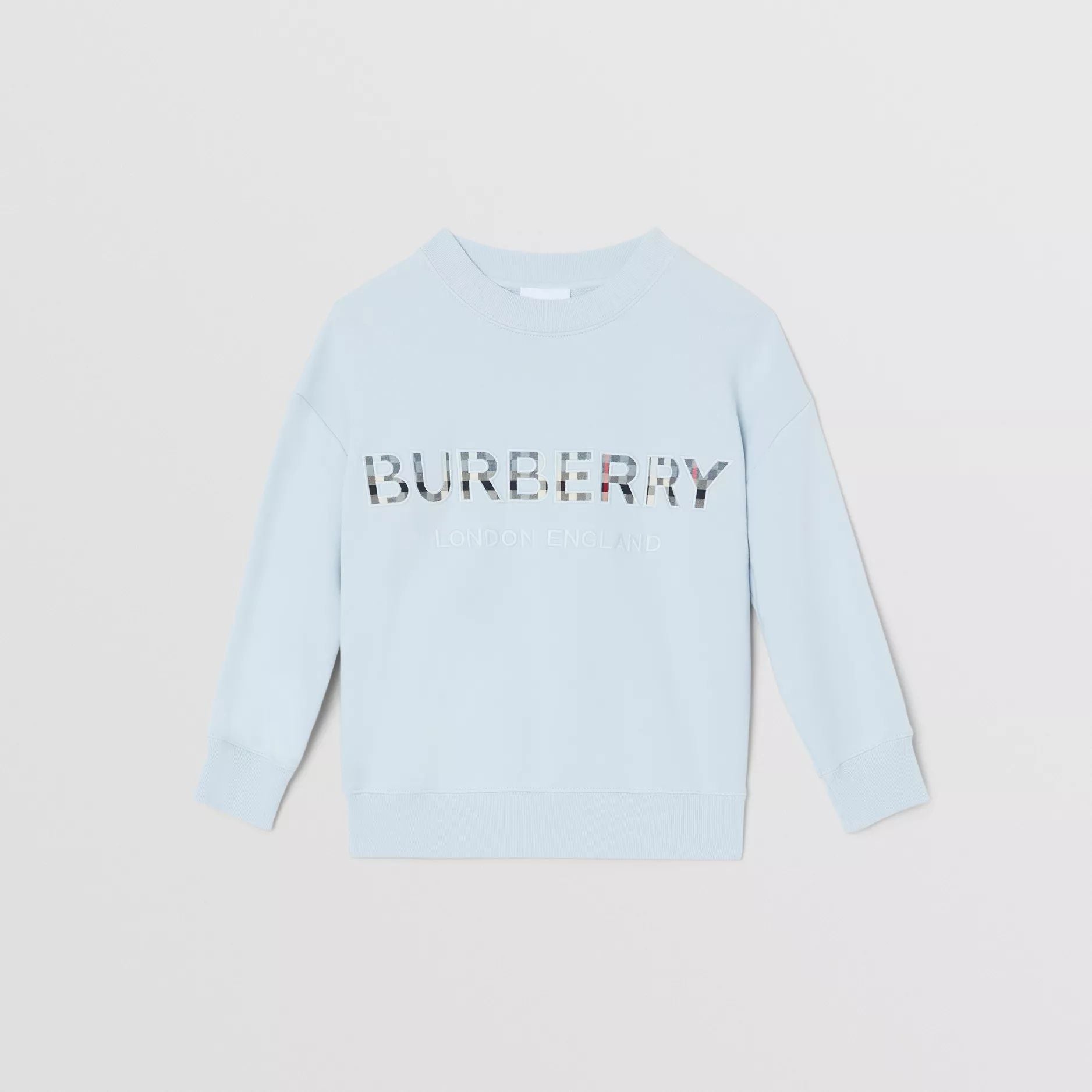 Boys & Girls Blue Logo Cotton Sweatshirt