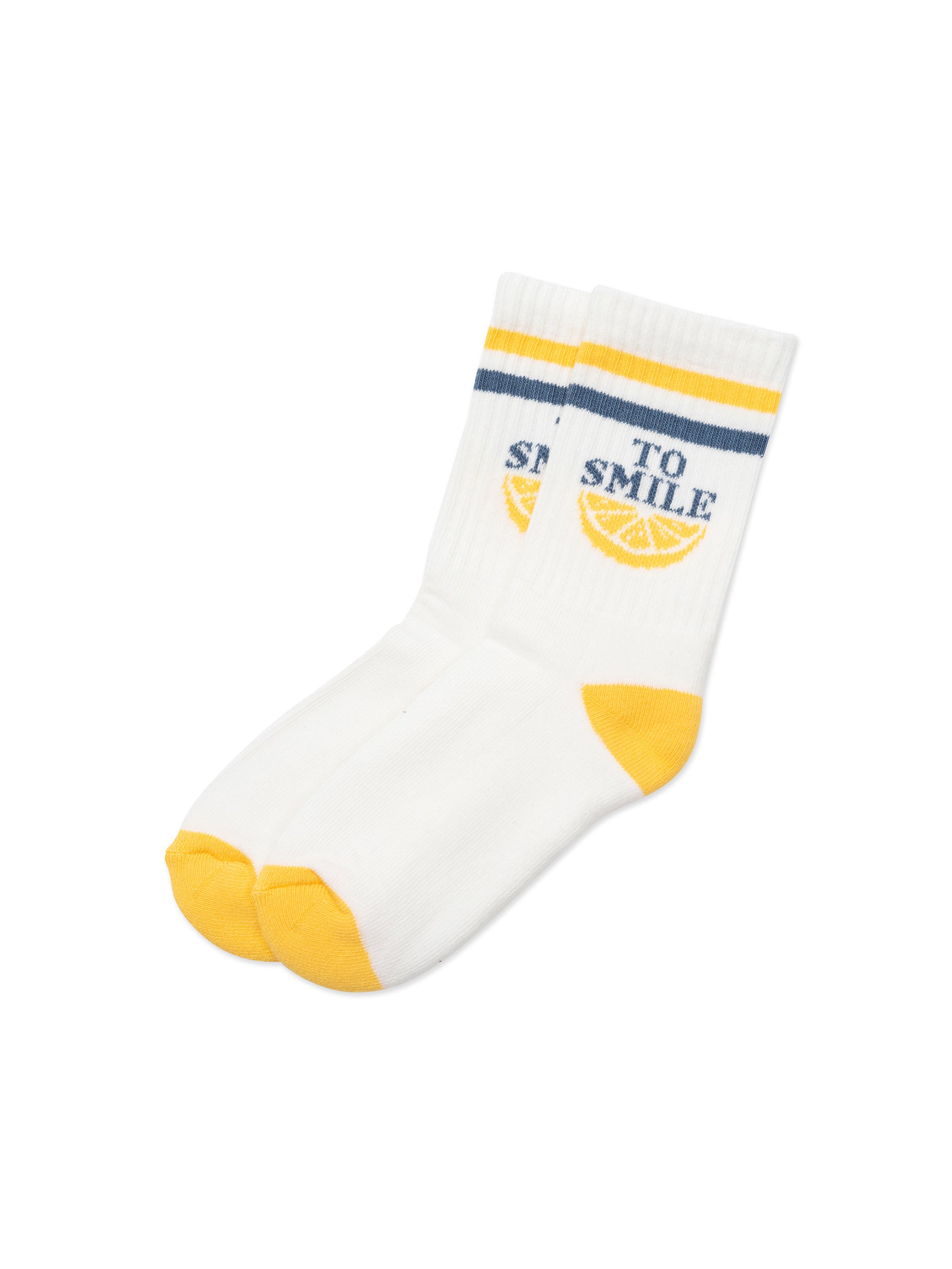 Boys White Logo Cotton Socks