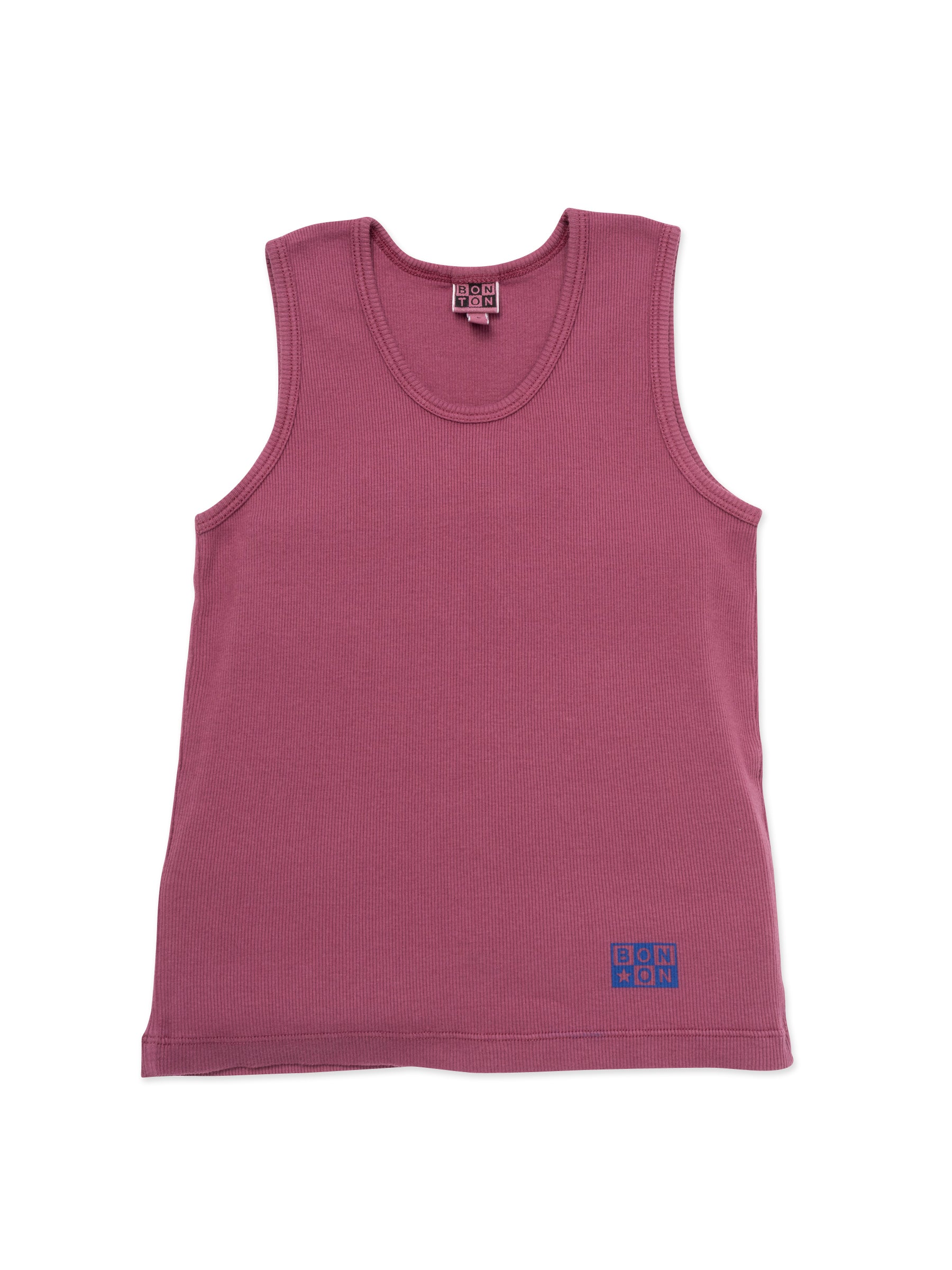 Boys Fuchsia Cotton Tank Top