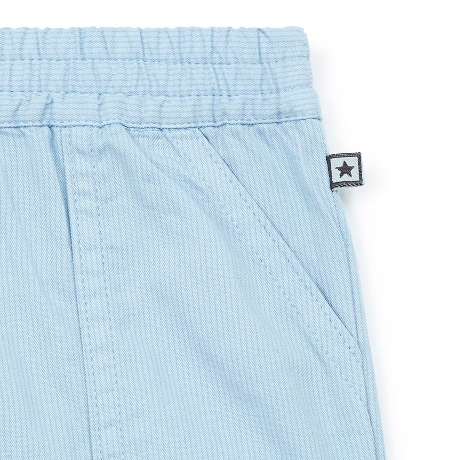 Baby Boys Blue Cotton Shorts