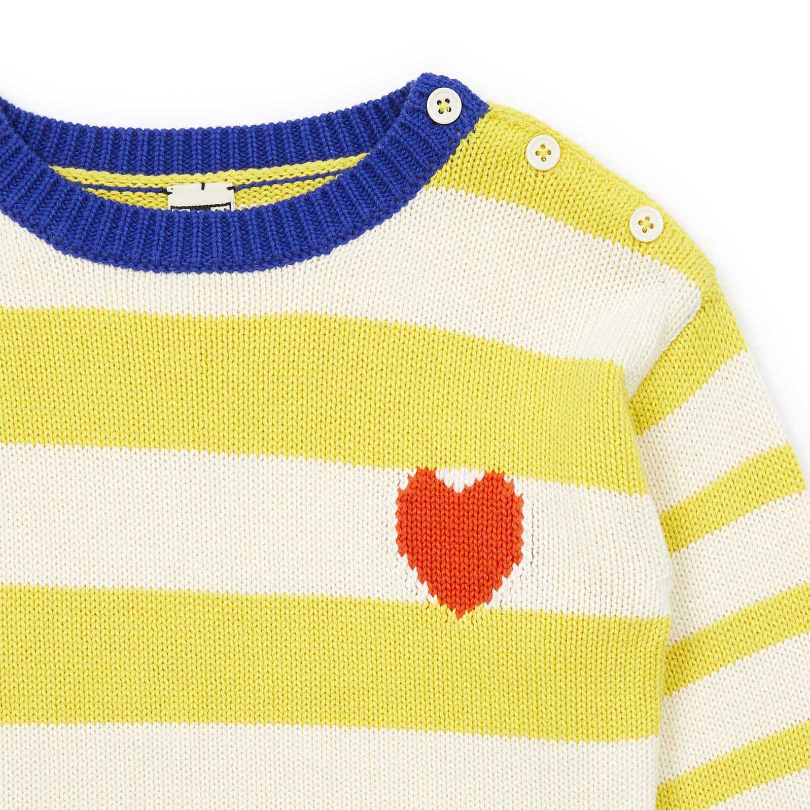 Boys & Girls Yellow Stripe Sweater