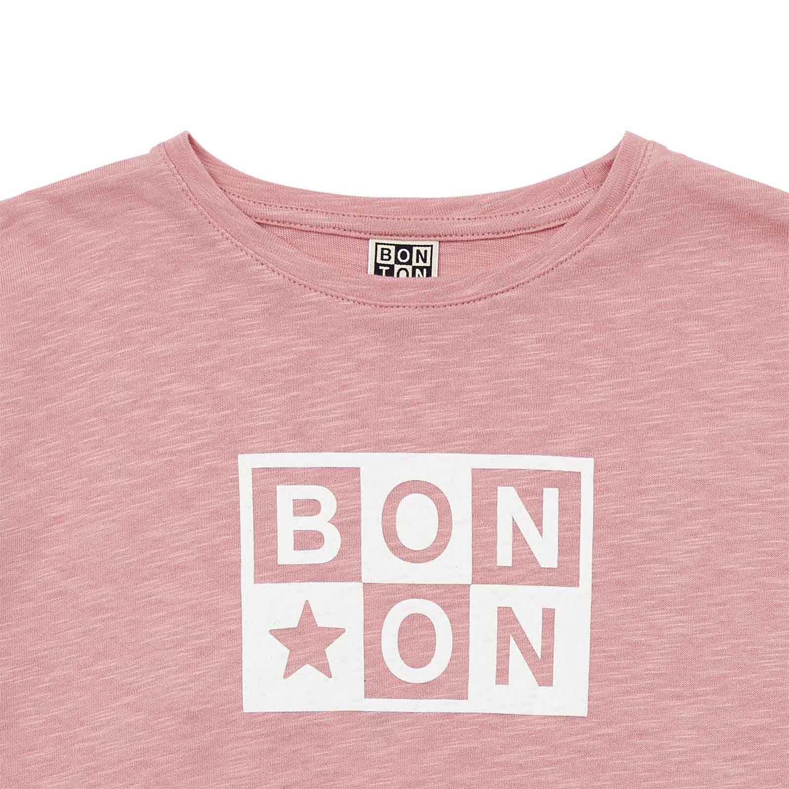 Boys & Girls Pink Logo Cotton T-Shirt