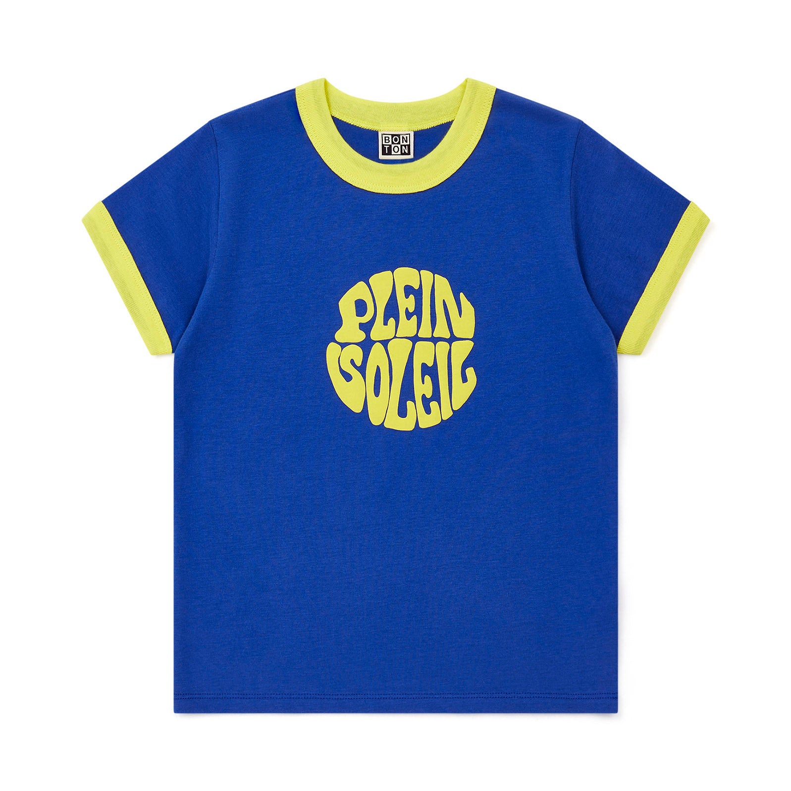 Boys Blue Logo Cotton T-Shirt