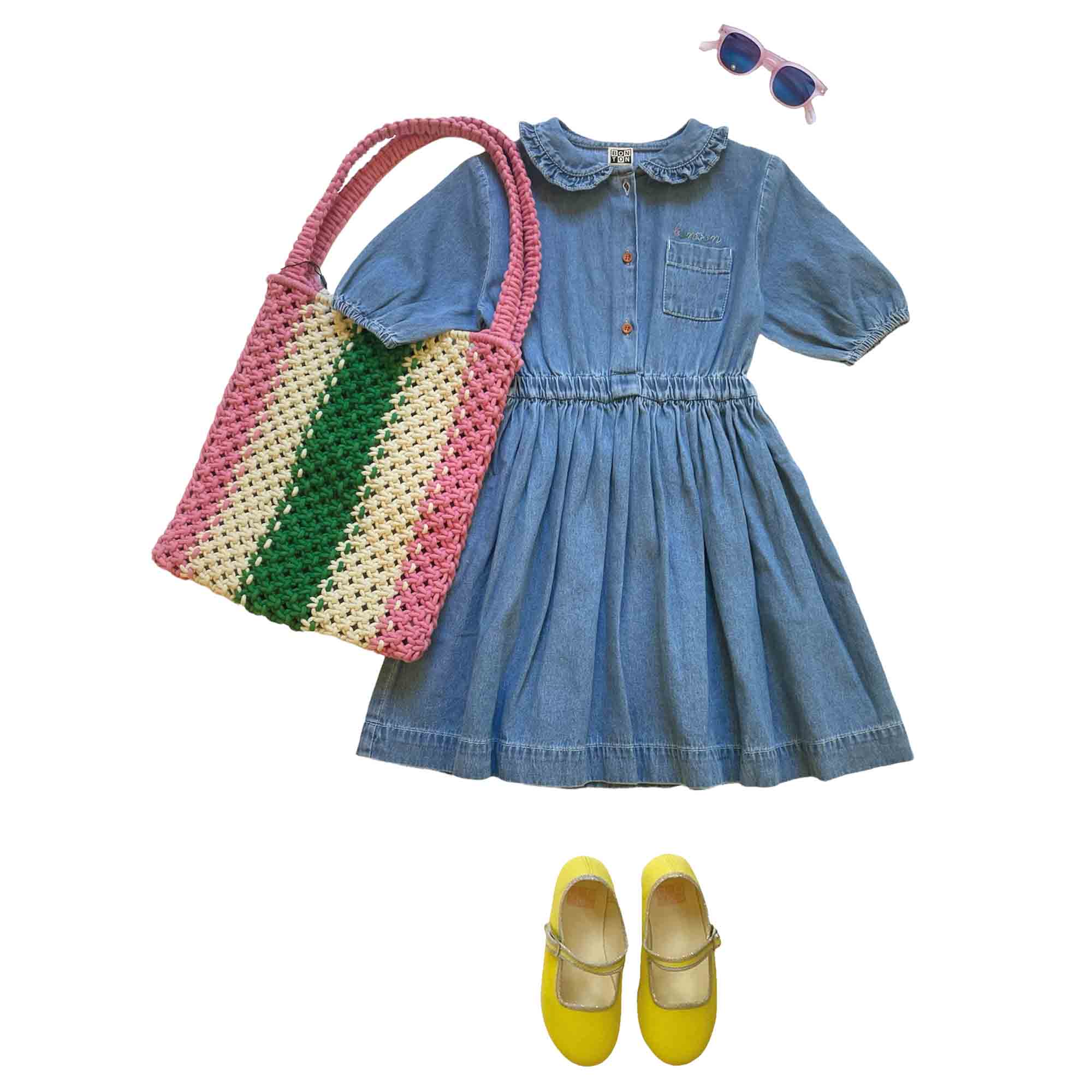 Girls Blue Denim Dress