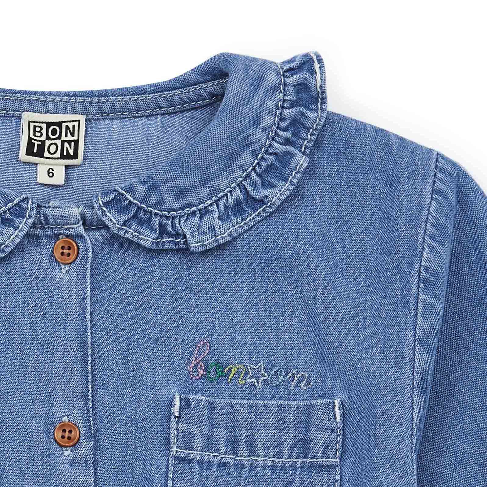 Girls Blue Denim Dress