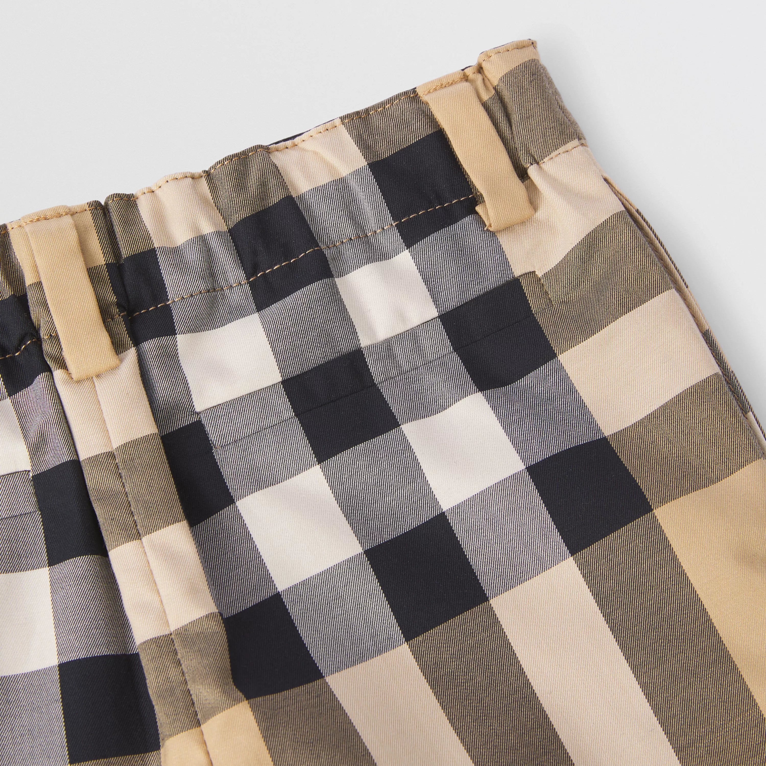 Baby Boys Archive Beige Check Shorts