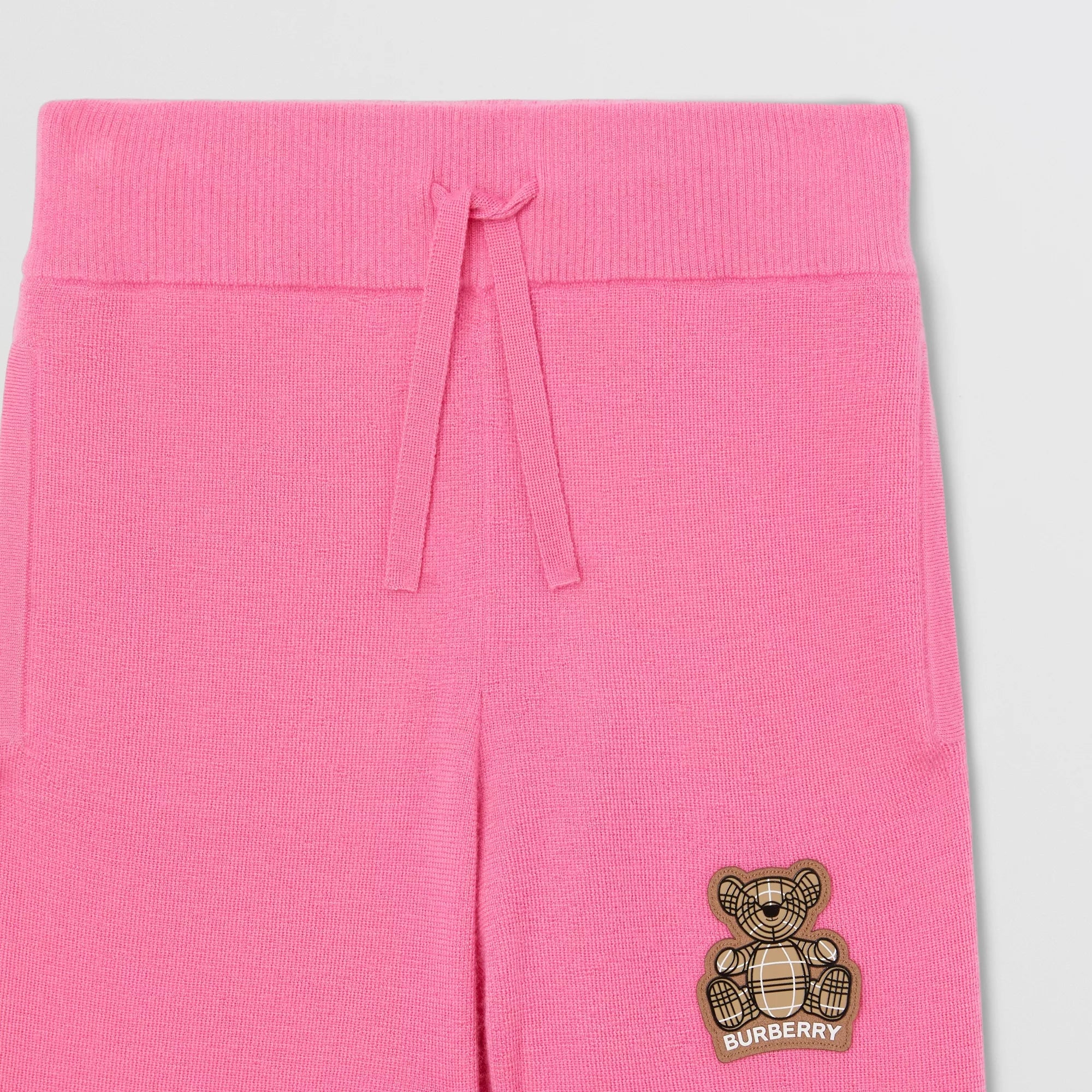 Girls Pink Cashmere Knit Trousers