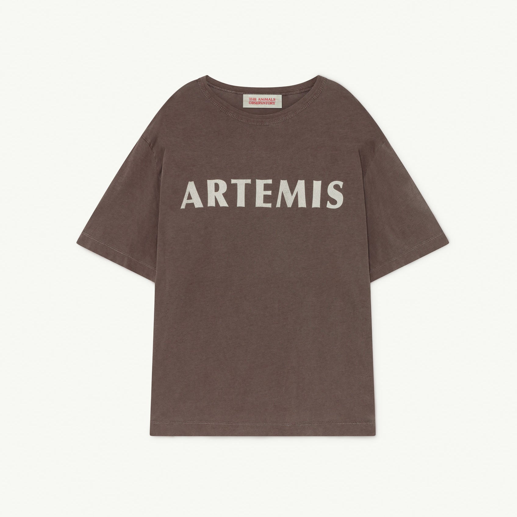 Boys & Girls Brown Logo Cotton T-Shirt