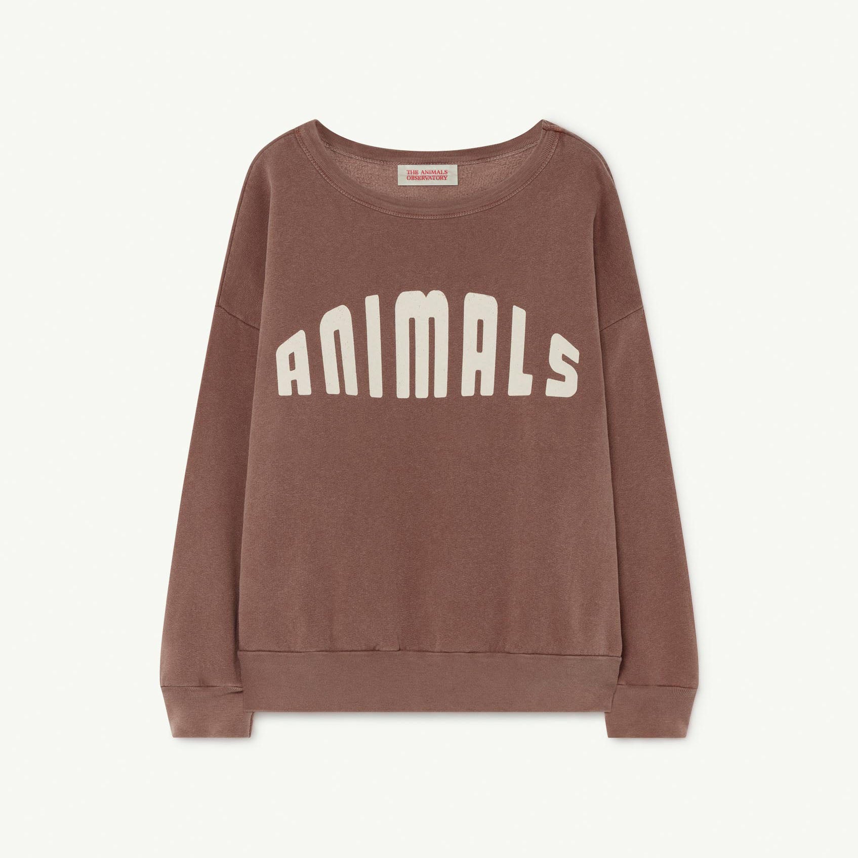 Boys & Girls Brown Logo Cotton Sweatshirt