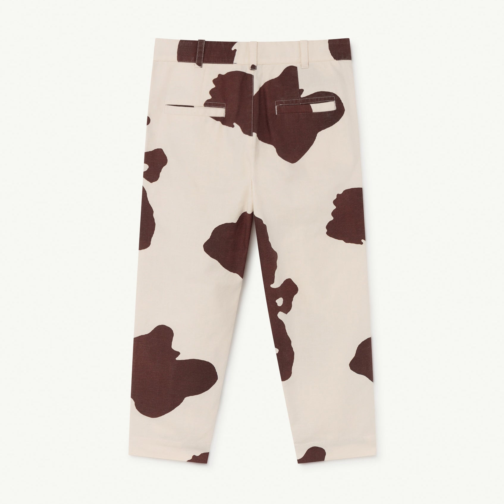 Boys & Girls White Cotton Trousers