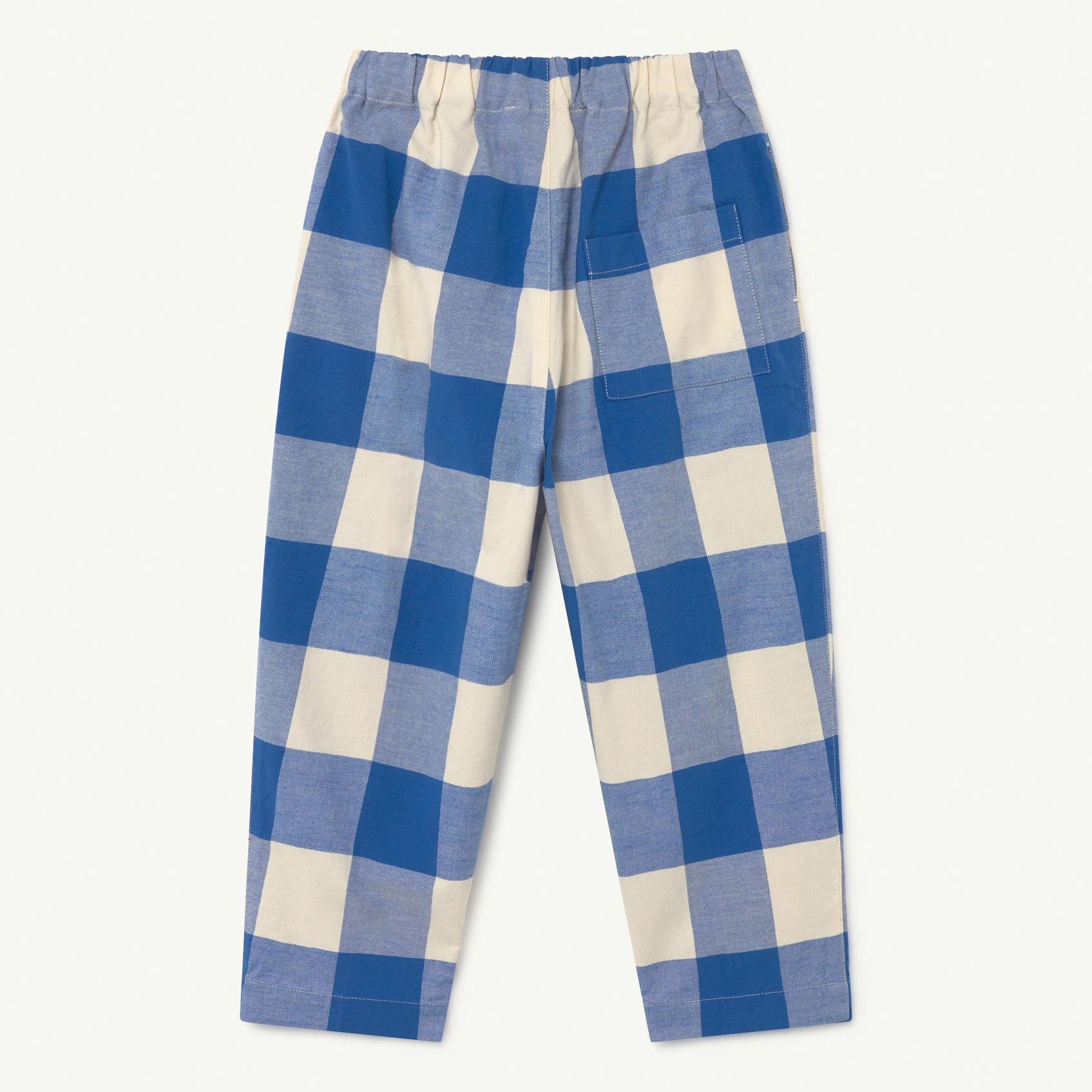 Boys & Girls Blue Check Cotton Trousers