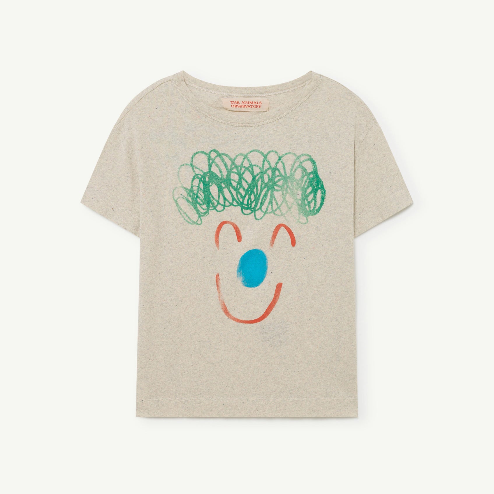 Boys & Girls Beige Cotton T-Shirt