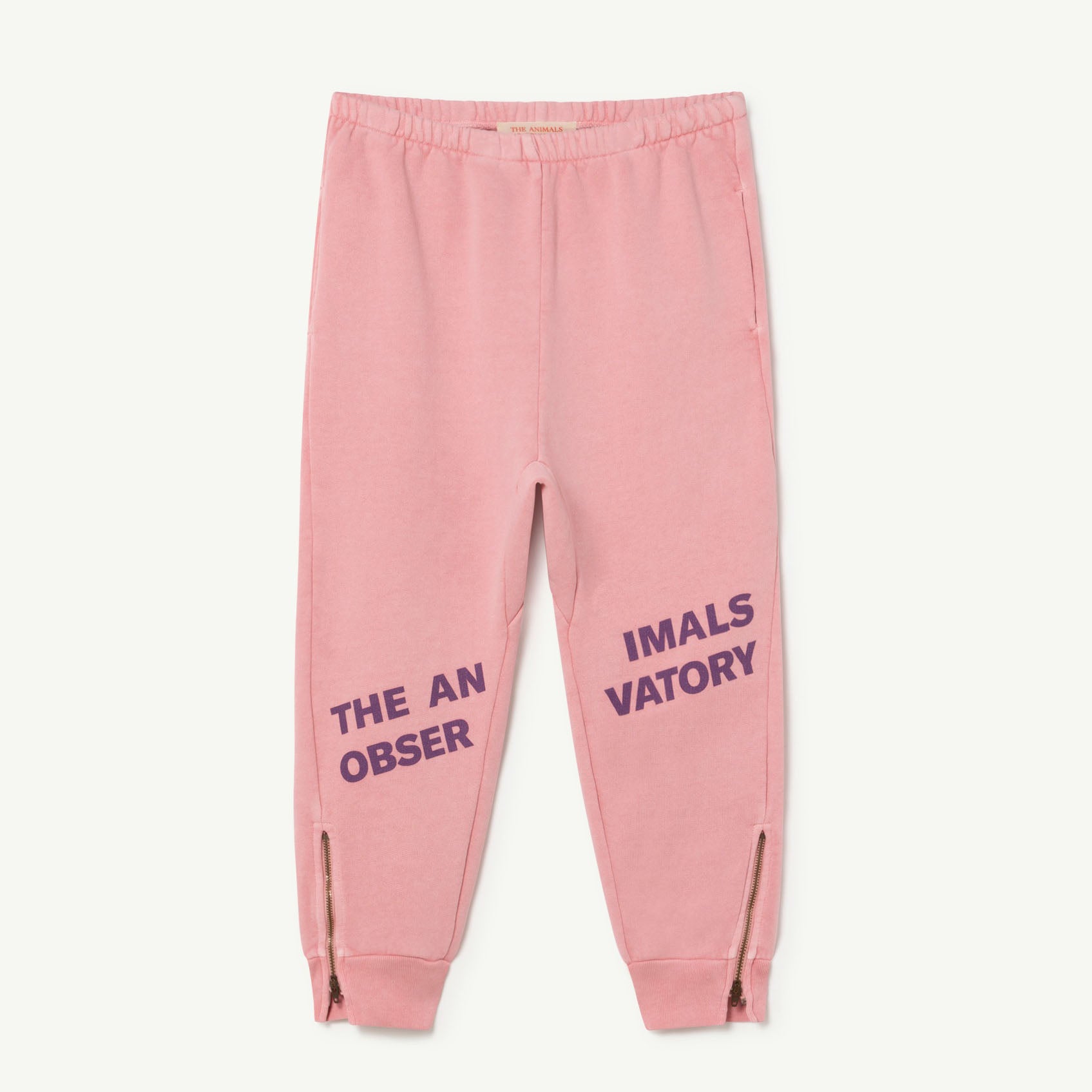 Boys & Girls Pink Logo Cotton Trousers