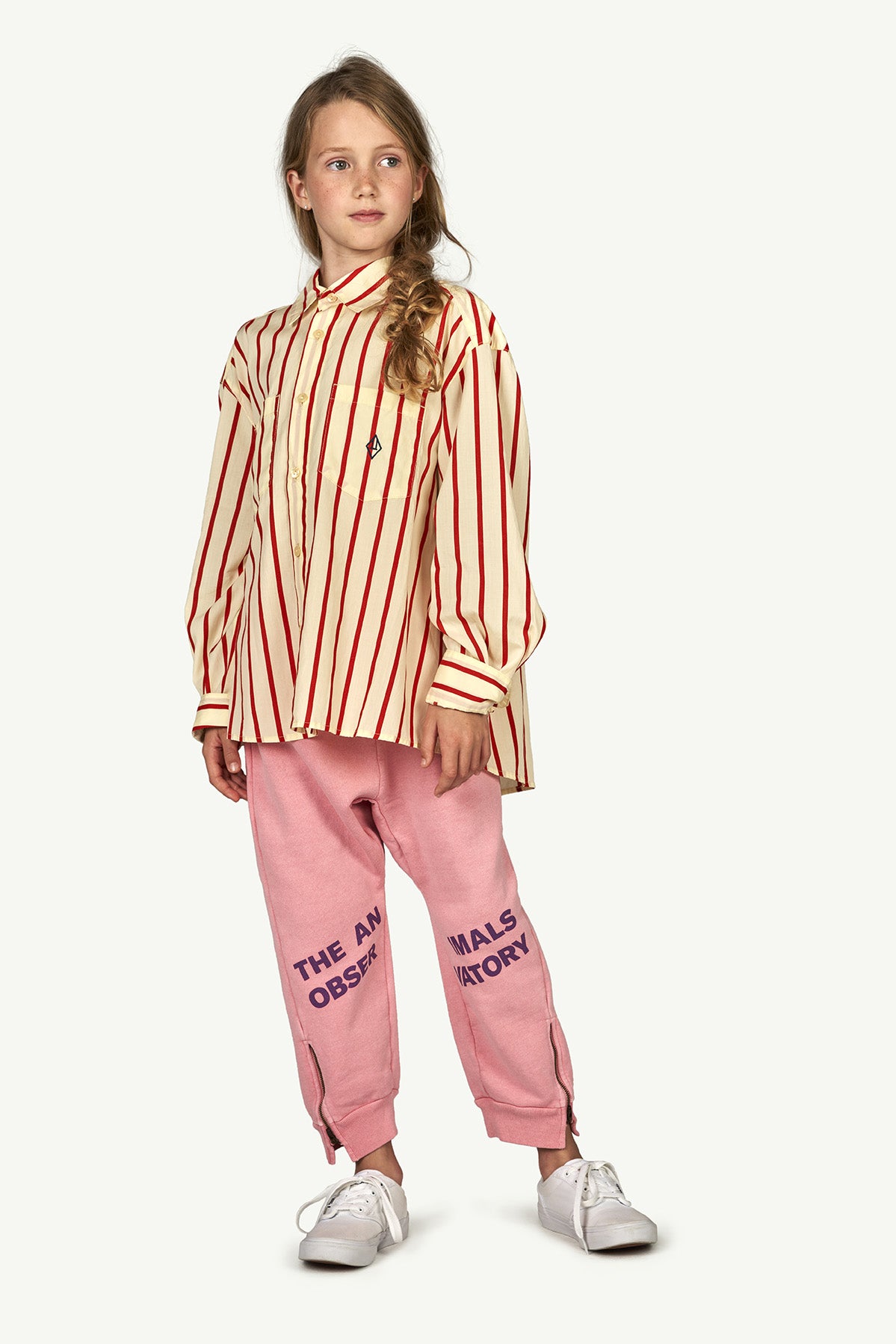 Boys & Girls Pink Logo Cotton Trousers