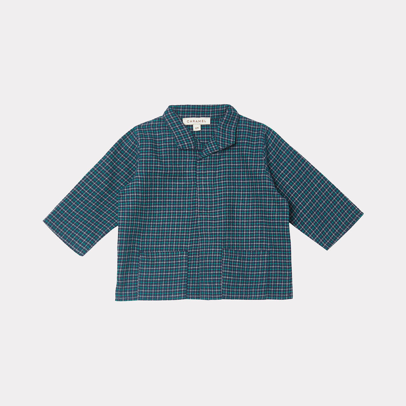 Baby Boys & Girls Blue Check Cotton Set