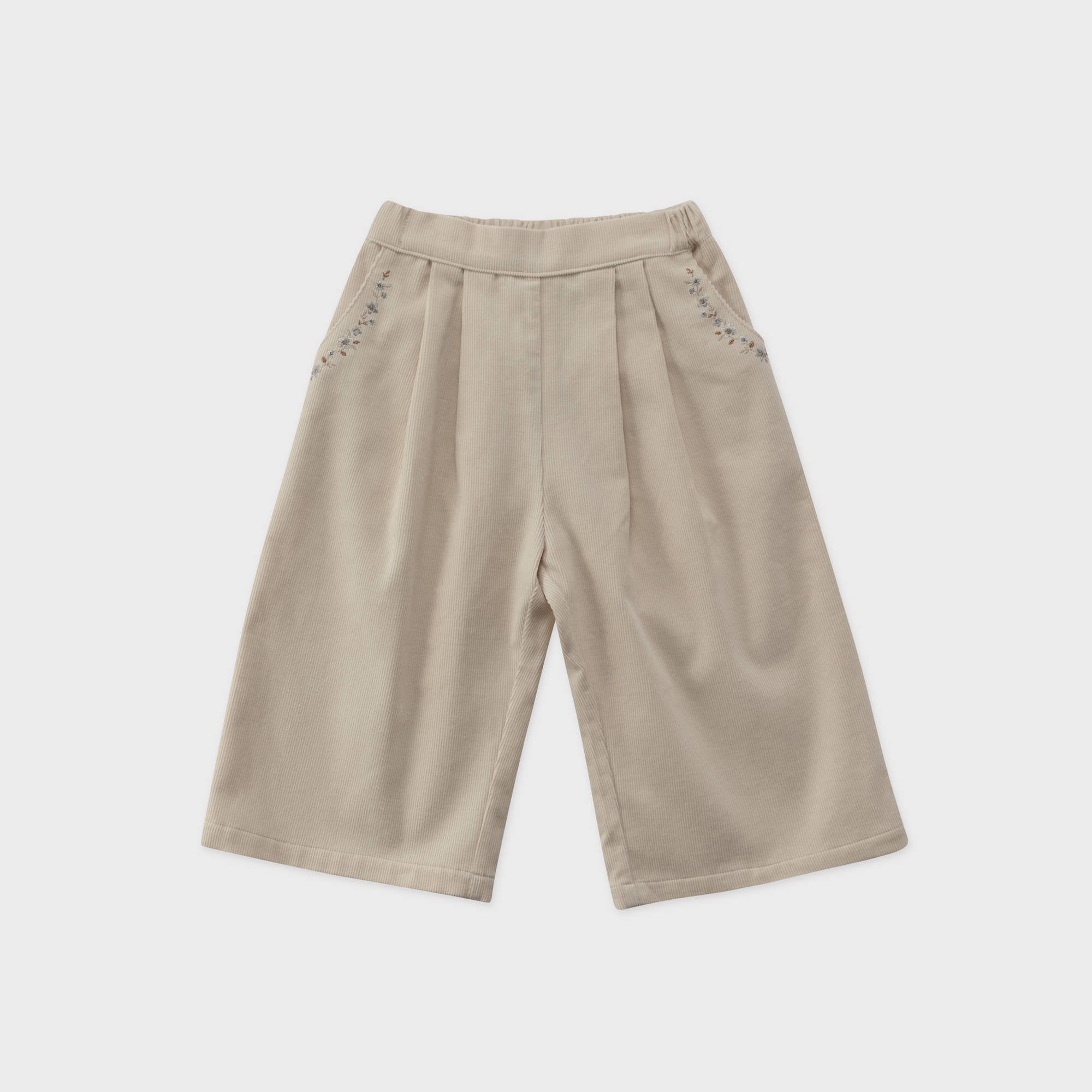 Girls Beige Corduroy Trousers