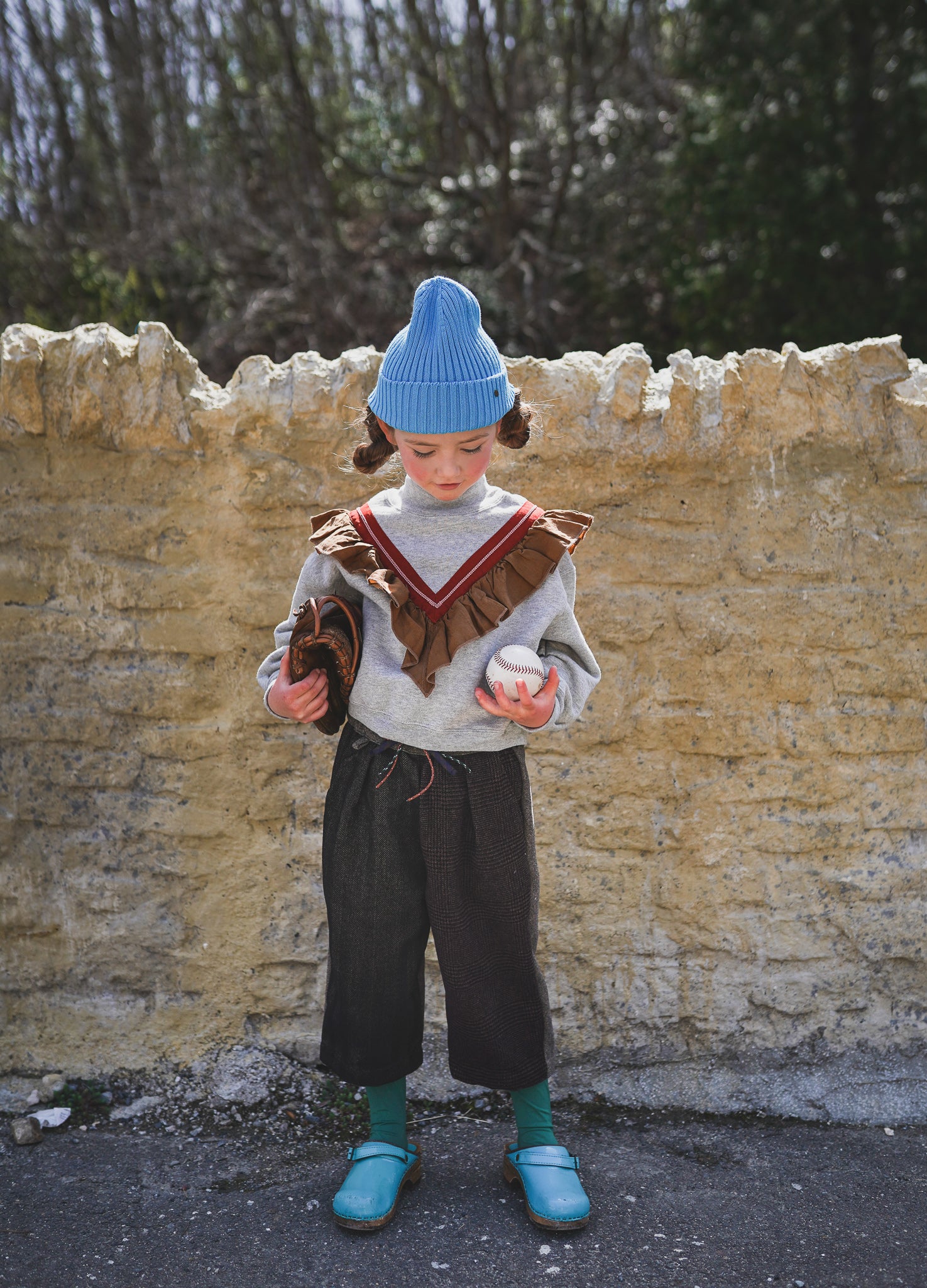 Boys & Girls Blue Cotton Hat