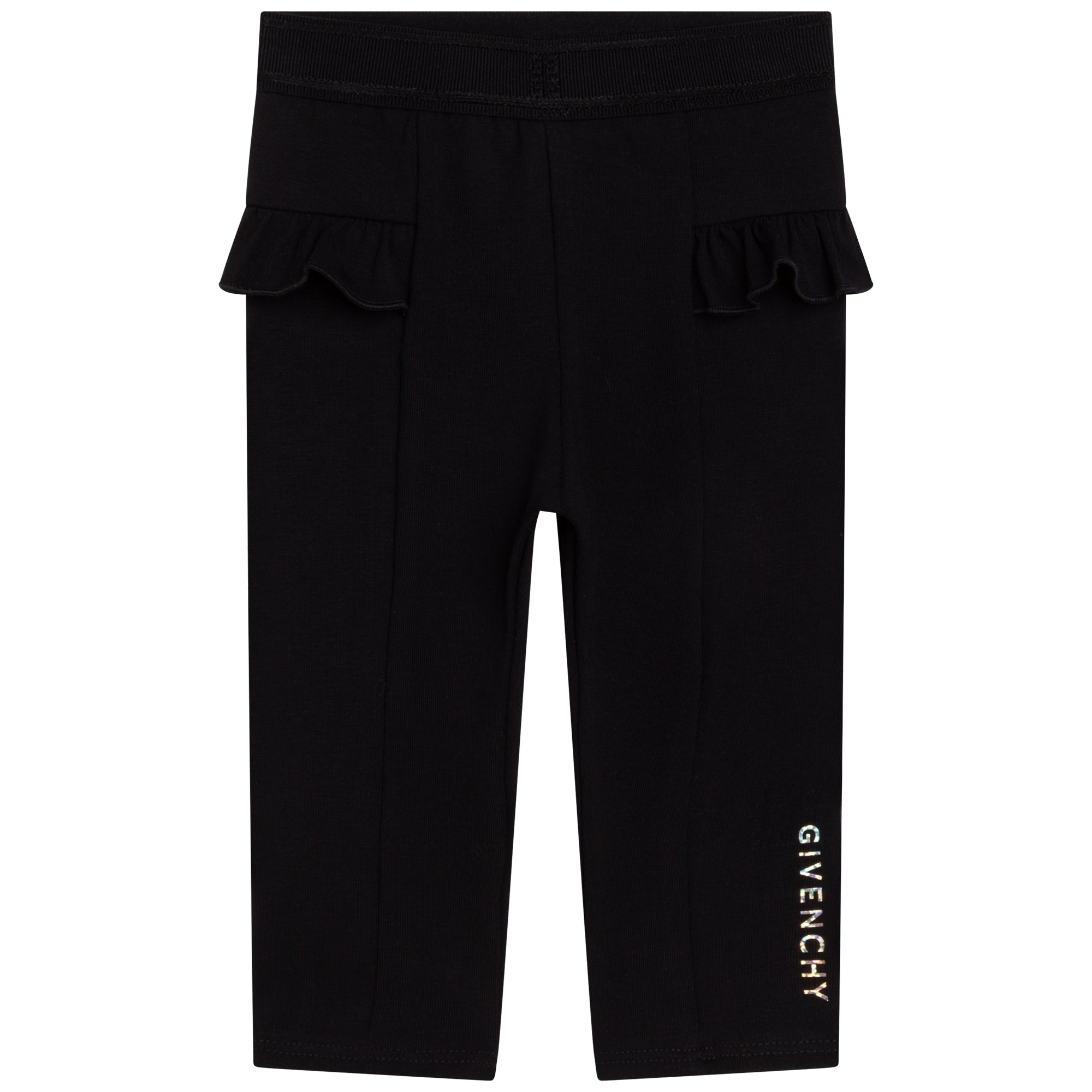 Baby Boys Black Cotton Trousers