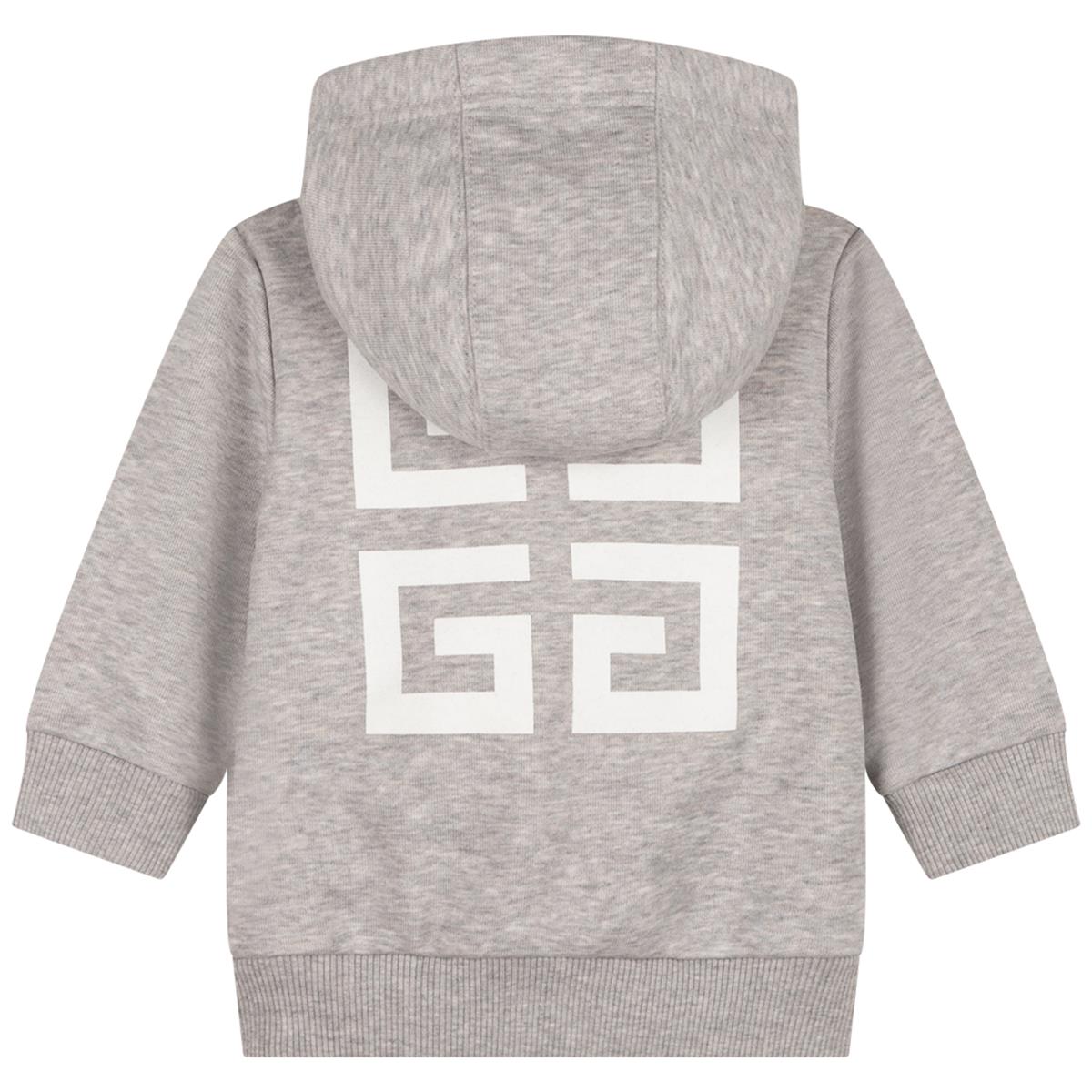 Baby Boys & Girls Grey Hooded Jacket