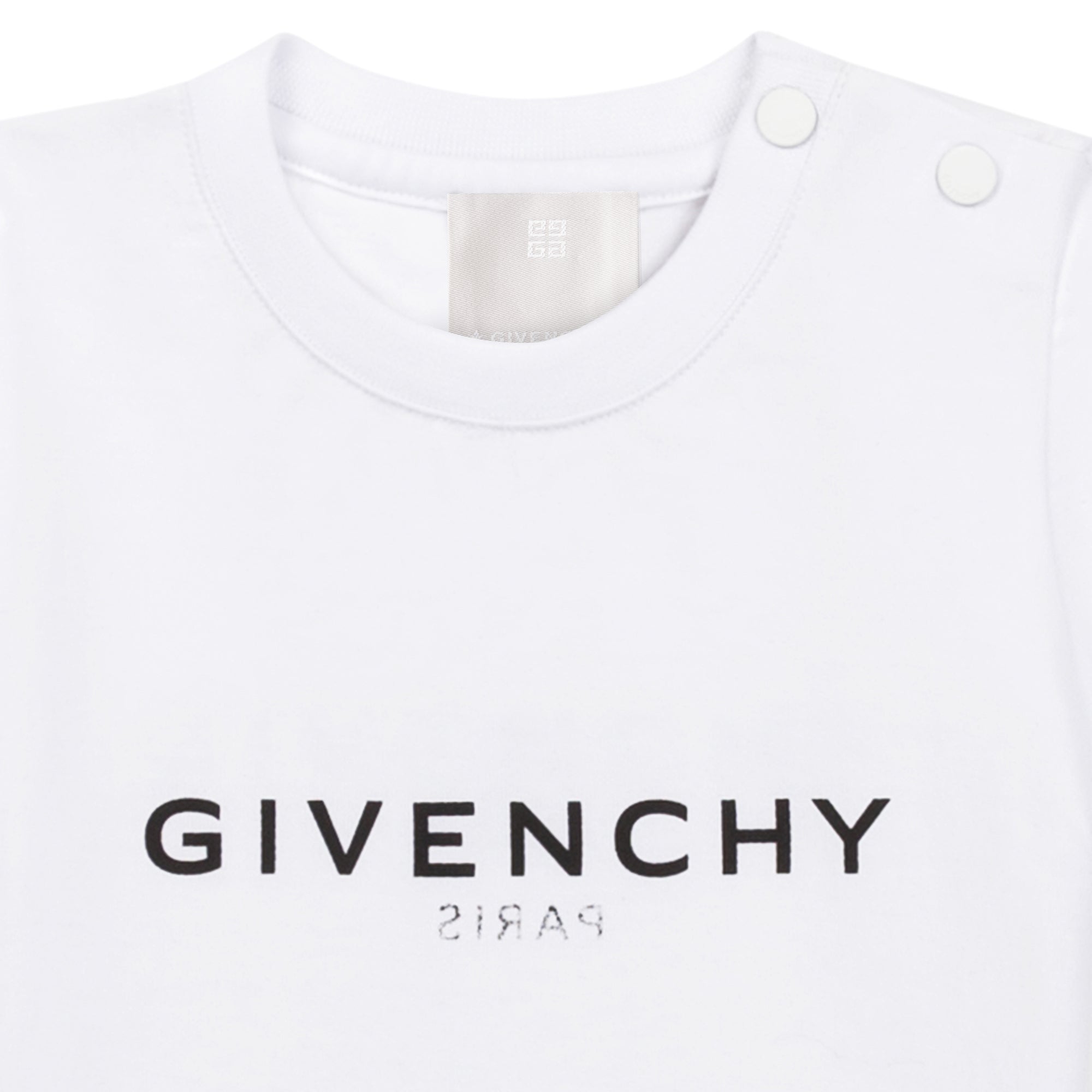 Boys & Girls White Cotton T-Shirt