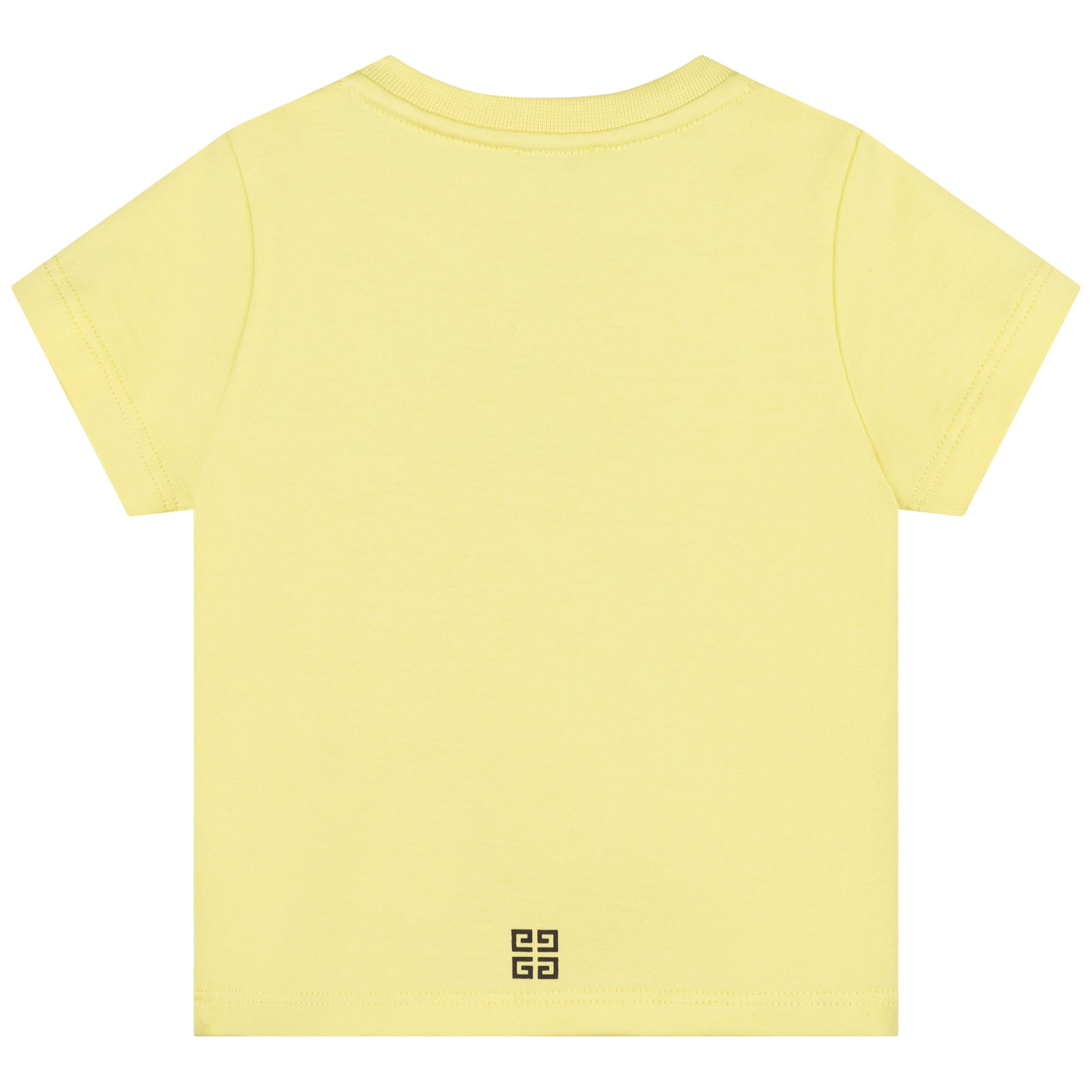 Baby Boys & Girls Yellow Logo Cotton T-Shirt