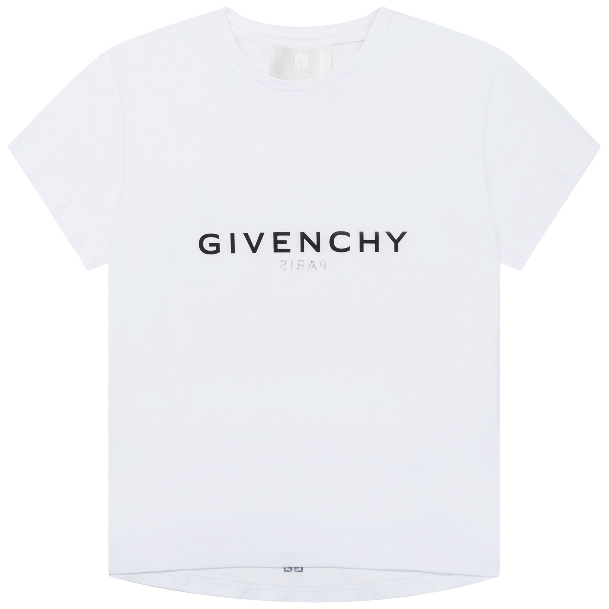 Boys & Girls White Logo Cotton T-Shirts